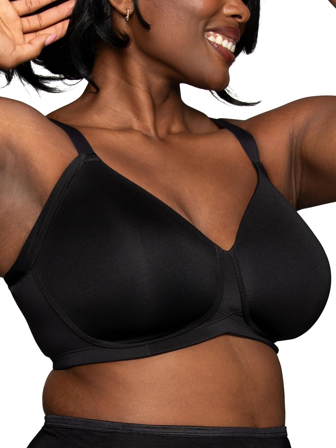 image:imageVanity Fair Womens Beauty Back Full Figure Underwire Extended Side and Back Smoother BraBlack