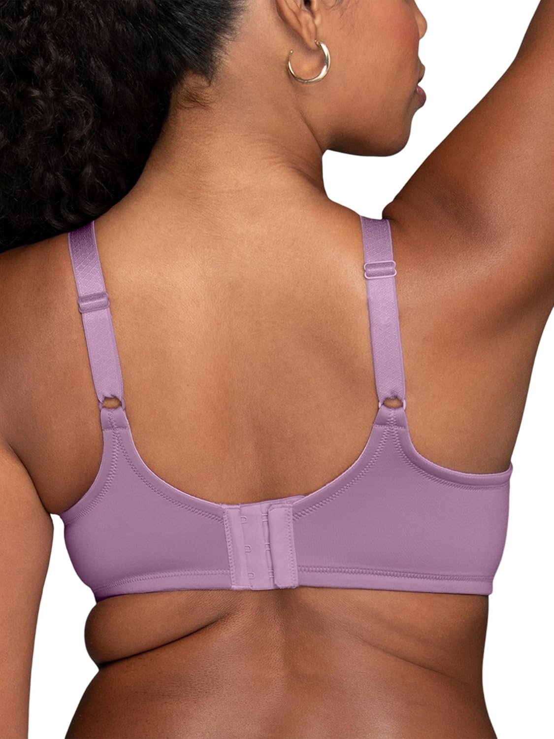 image:imageVanity Fair Womens Beauty Back Smoothing Minimizer Bra Minimizes Bust Line up to 15 Non Padded Cups up to HCharmed Violet
