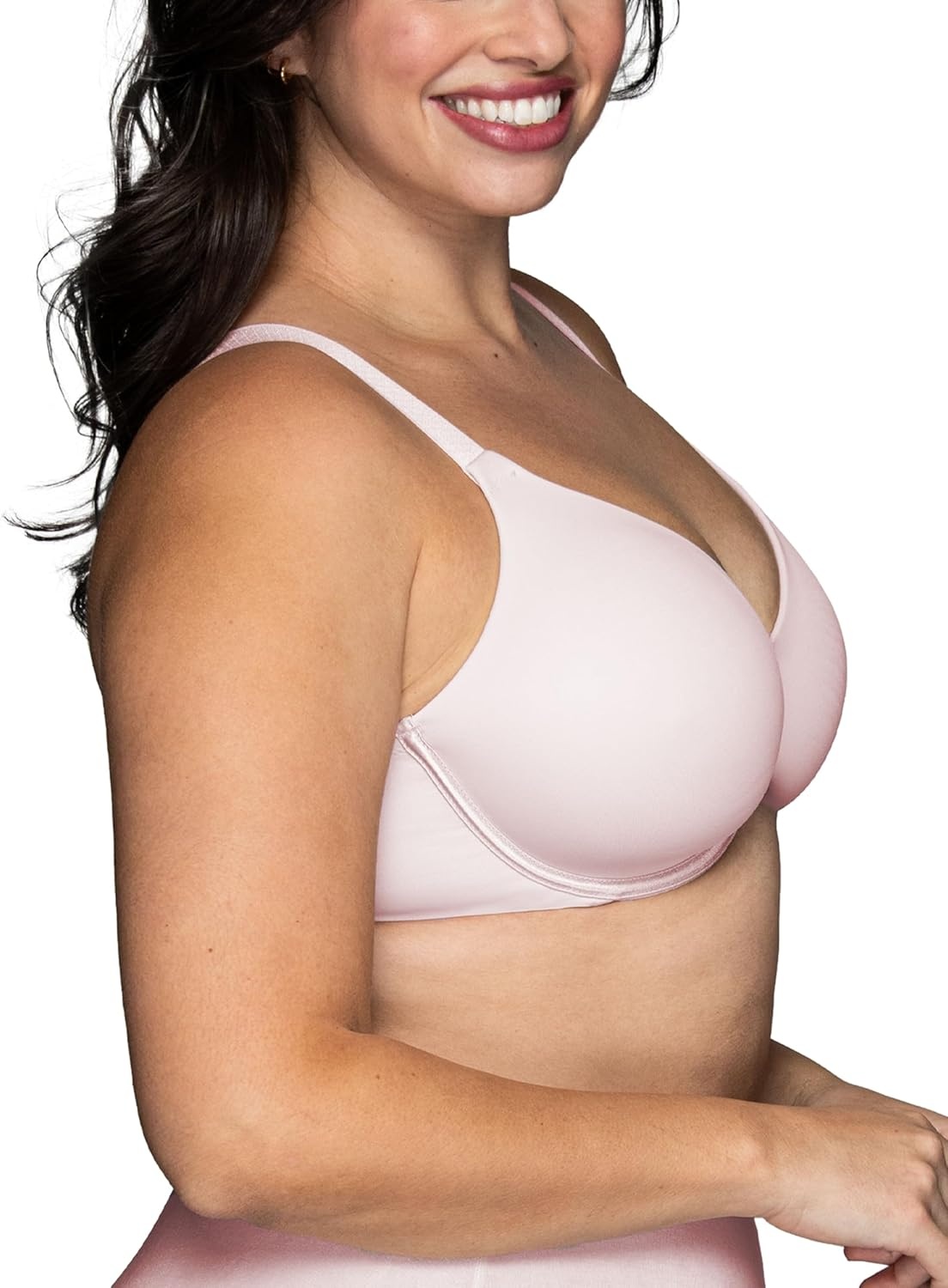image:imageVanity Fair Womens Beauty Back Smoothing Minimizer Bra Minimizes Bust Line up to 15 Non Padded Cups up to HSheer Quartz