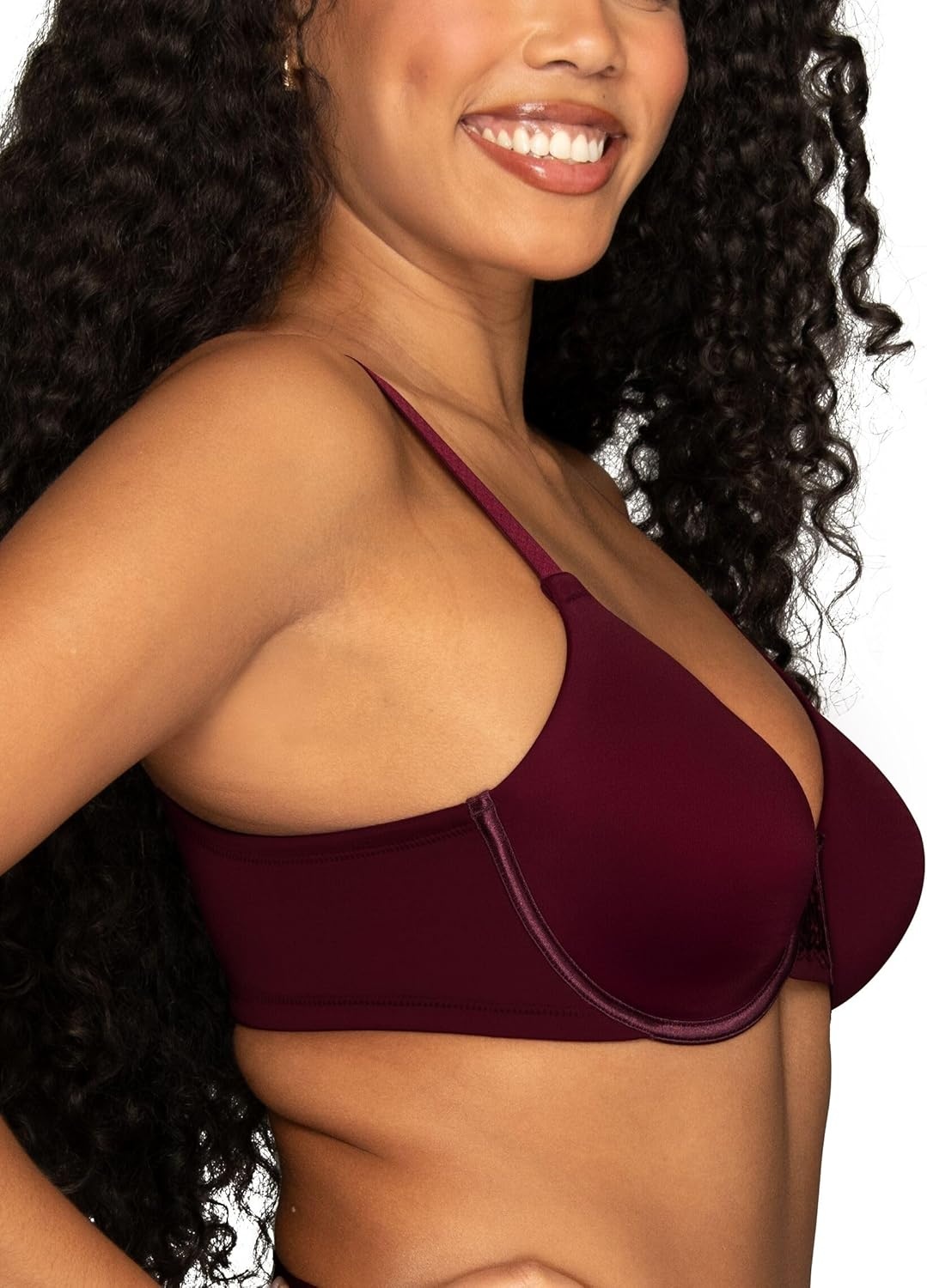 image:imageVanity Fair Womens Beauty Back Smoothing Minimizer Bra Minimizes Bust Line up to 15 Non Padded Cups up to HSophisticated Plum