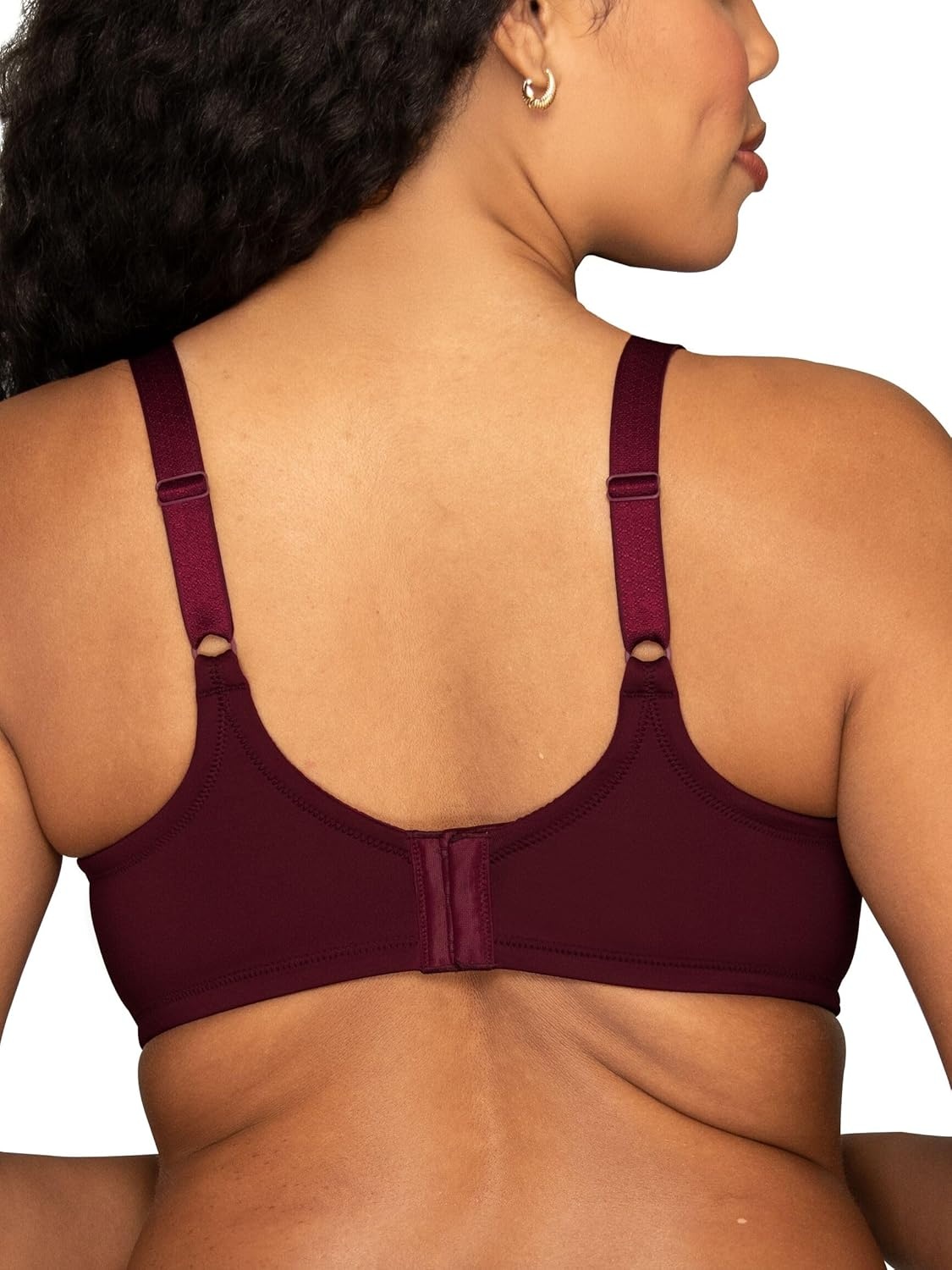 image:imageVanity Fair Womens Beauty Back Smoothing Minimizer Bra Minimizes Bust Line up to 15 Non Padded Cups up to HSophisticated Plum