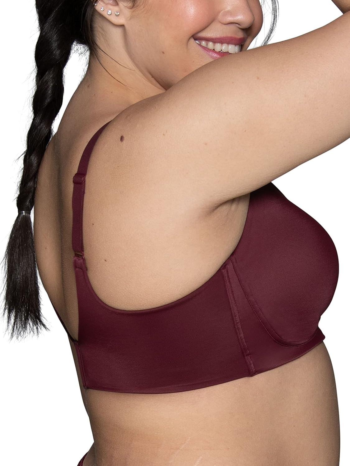 image:imageVanity Fair Womens Beauty Back Smoothing Simple Sizing Wireless Bra 4Way Stretch Fabric Sizes S3XLFlushed Fig
