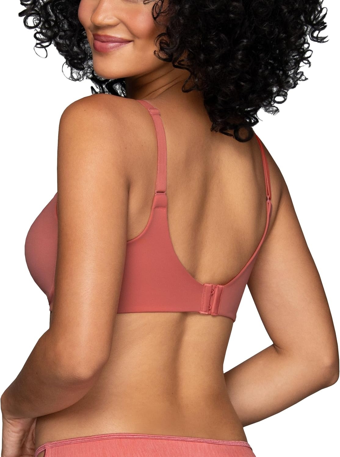 image:imageVanity Fair Womens Beauty Back Smoothing Simple Sizing Wireless Bra 4Way Stretch Fabric Sizes S3XLLychee Pink