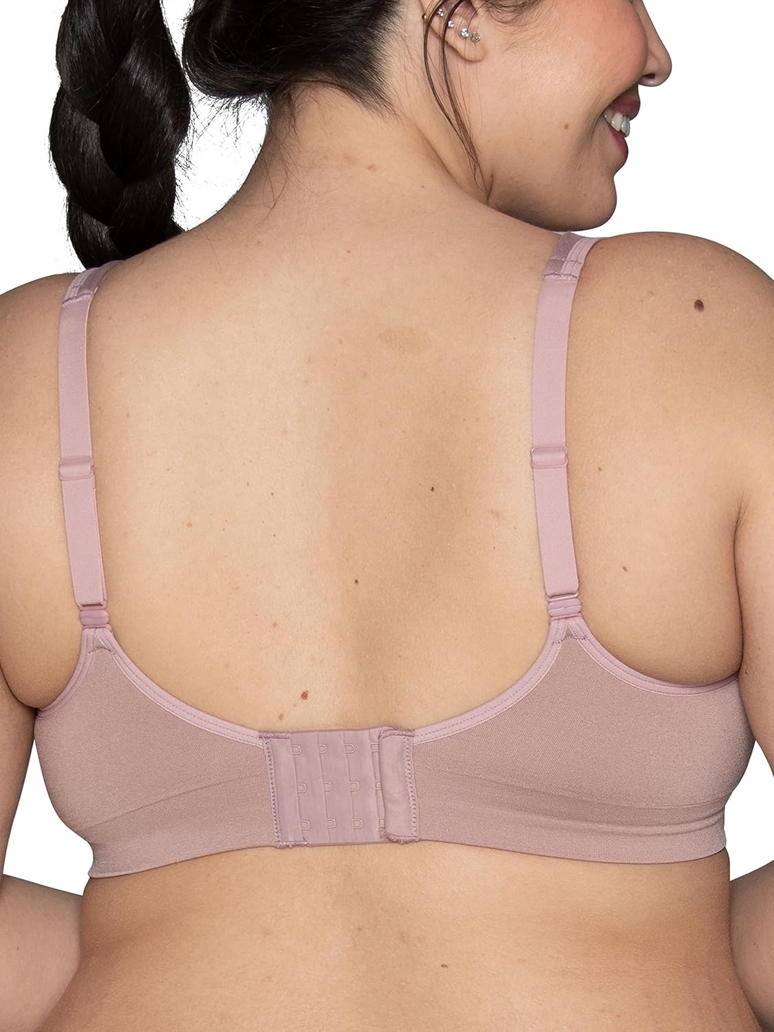image:imageVanity Fair Womens Beauty Back Smoothing Wireless Bra Comfort and Support Simple Sizing Available S3xlBaked Blush