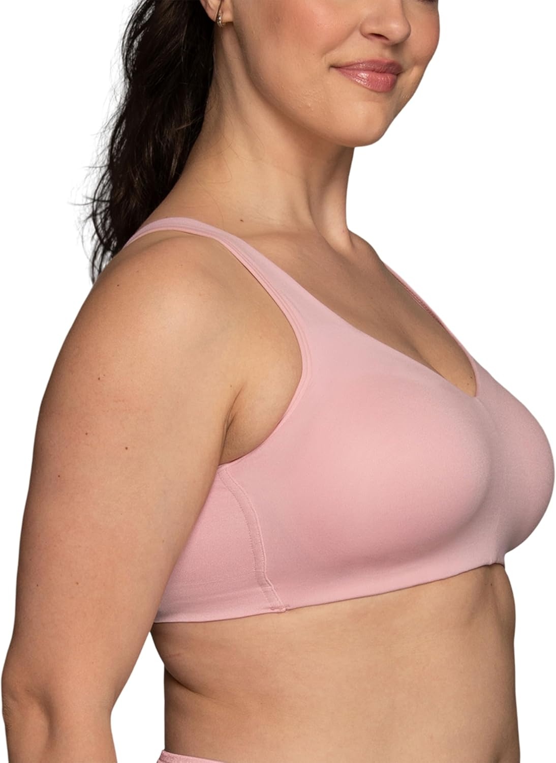 image:imageVanity Fair Womens Beauty Back Smoothing Wireless Bra Comfort and Support Simple Sizing Available S3xlCelestial Rose