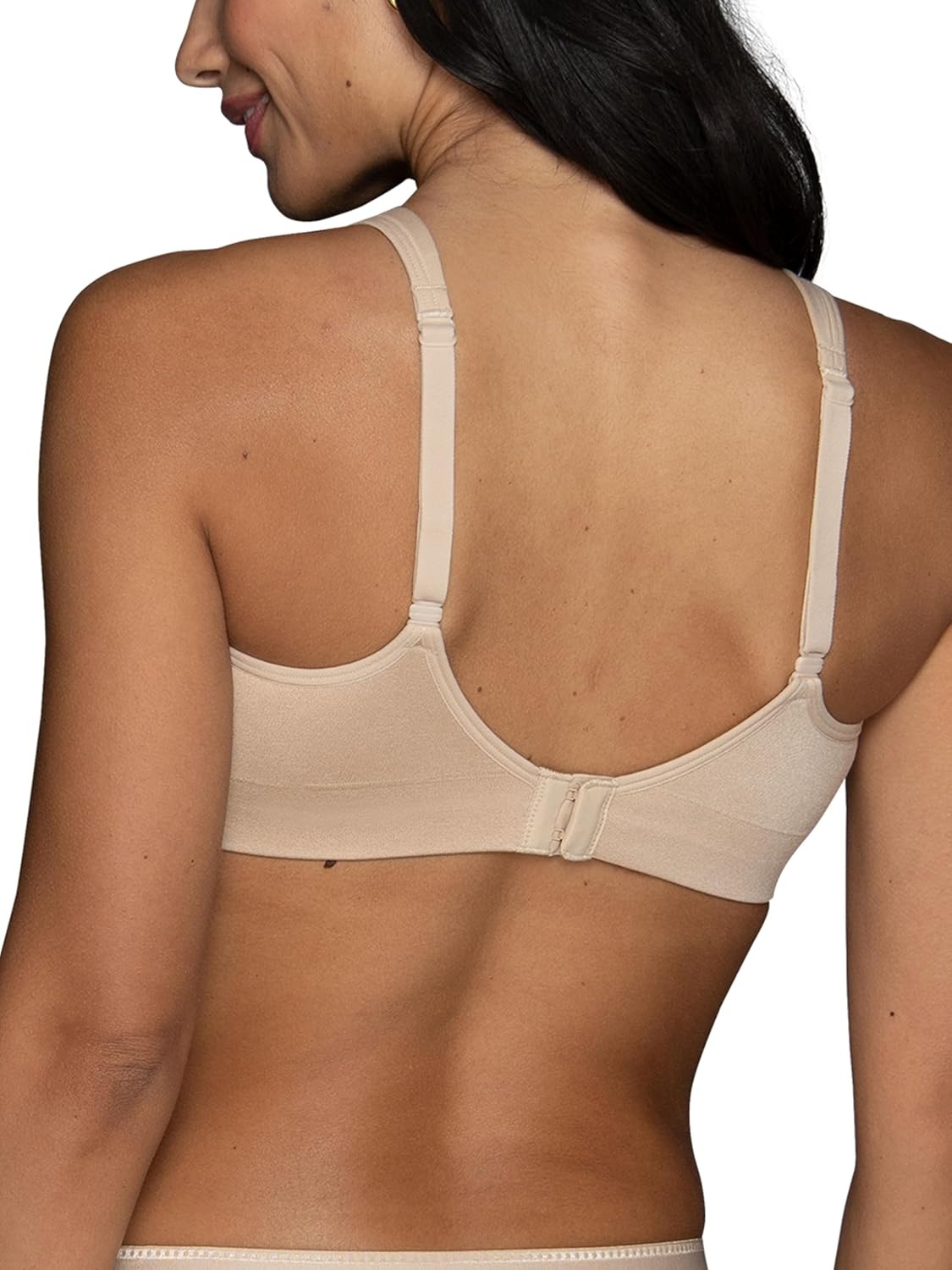 image:imageVanity Fair Womens Beauty Back Smoothing Wireless Bra Comfort and Support Simple Sizing Available S3xlDamask Neutral