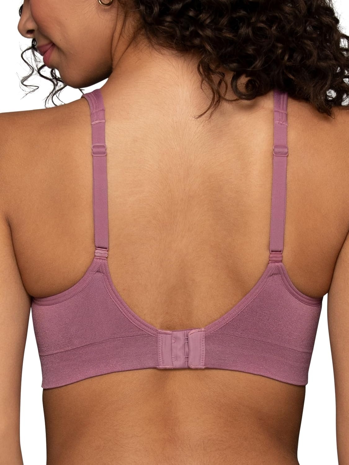 image:imageVanity Fair Womens Beauty Back Smoothing Wireless Bra Comfort and Support Simple Sizing Available S3xlEnchanted Mauve