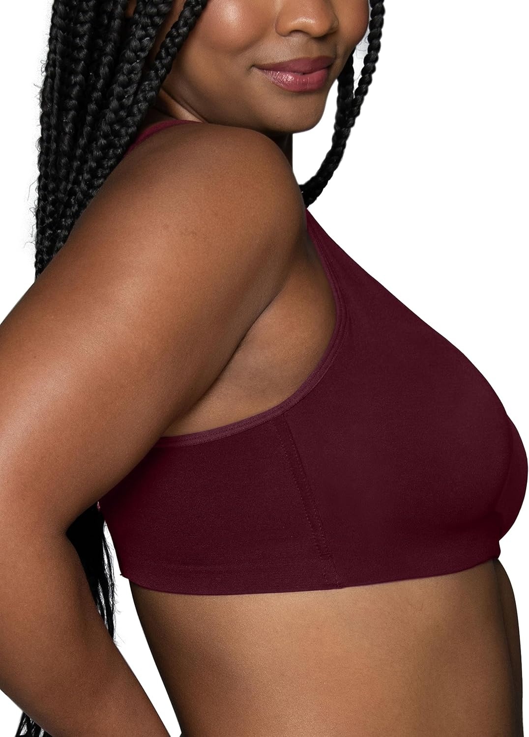 image:imageVanity Fair Womens Beauty Back Smoothing Wireless Bra Comfort and Support Simple Sizing Available S3xlFlushed Fig