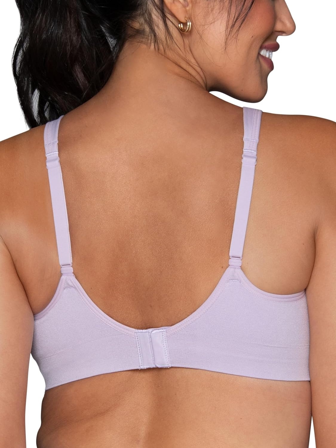 image:imageVanity Fair Womens Beauty Back Smoothing Wireless Bra Comfort and Support Simple Sizing Available S3xlGentle Lavender