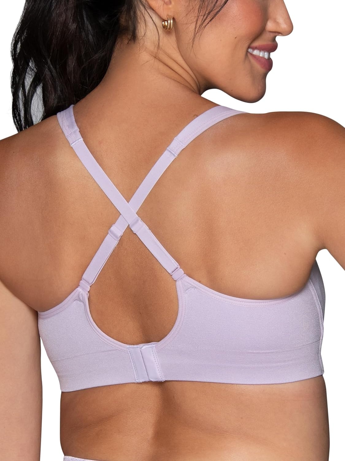image:imageVanity Fair Womens Beauty Back Smoothing Wireless Bra Comfort and Support Simple Sizing Available S3xlGentle Lavender