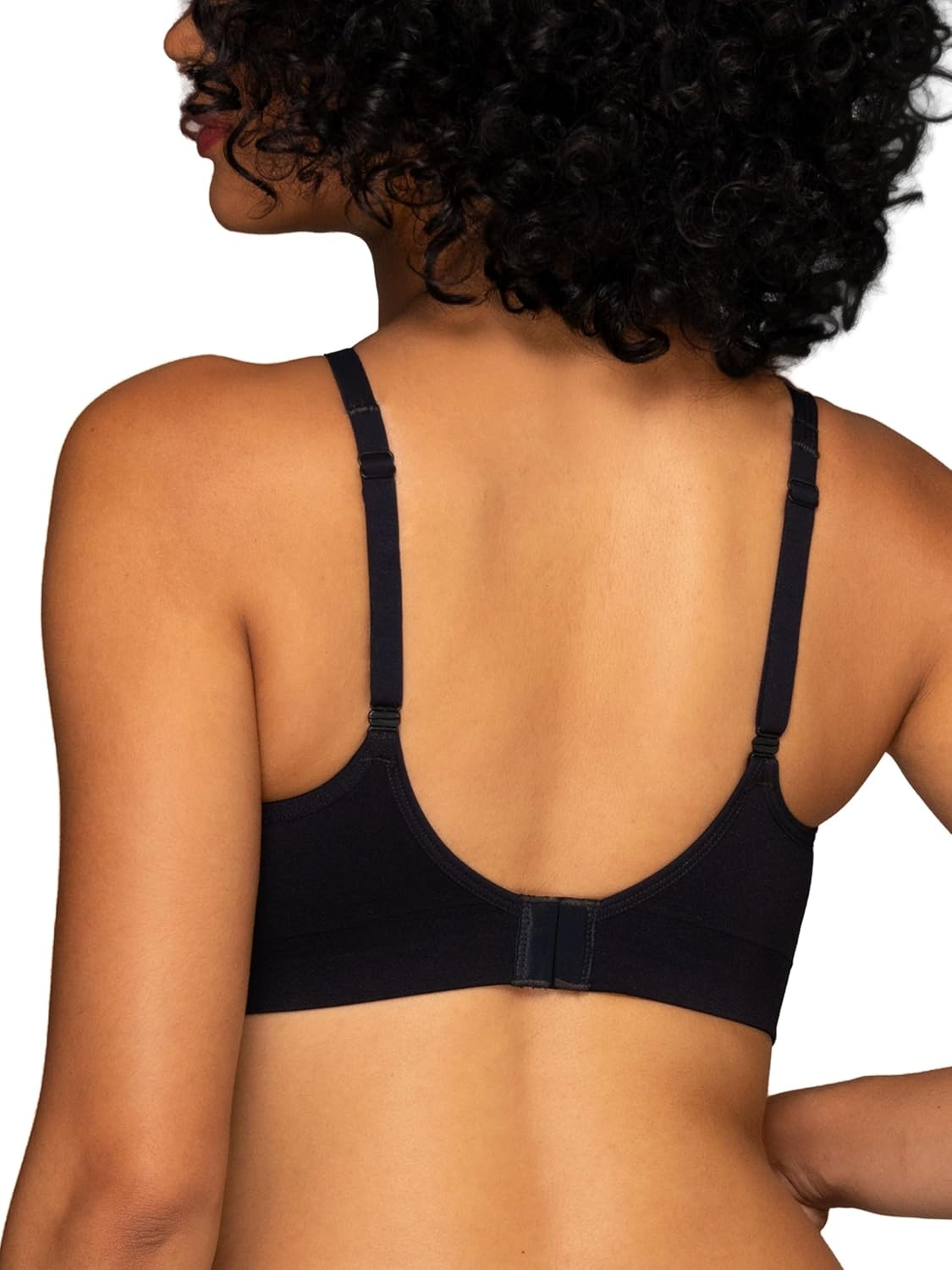 image:imageVanity Fair Womens Beauty Back Smoothing Wireless Bra Comfort and Support Simple Sizing Available S3xlMidnight Black