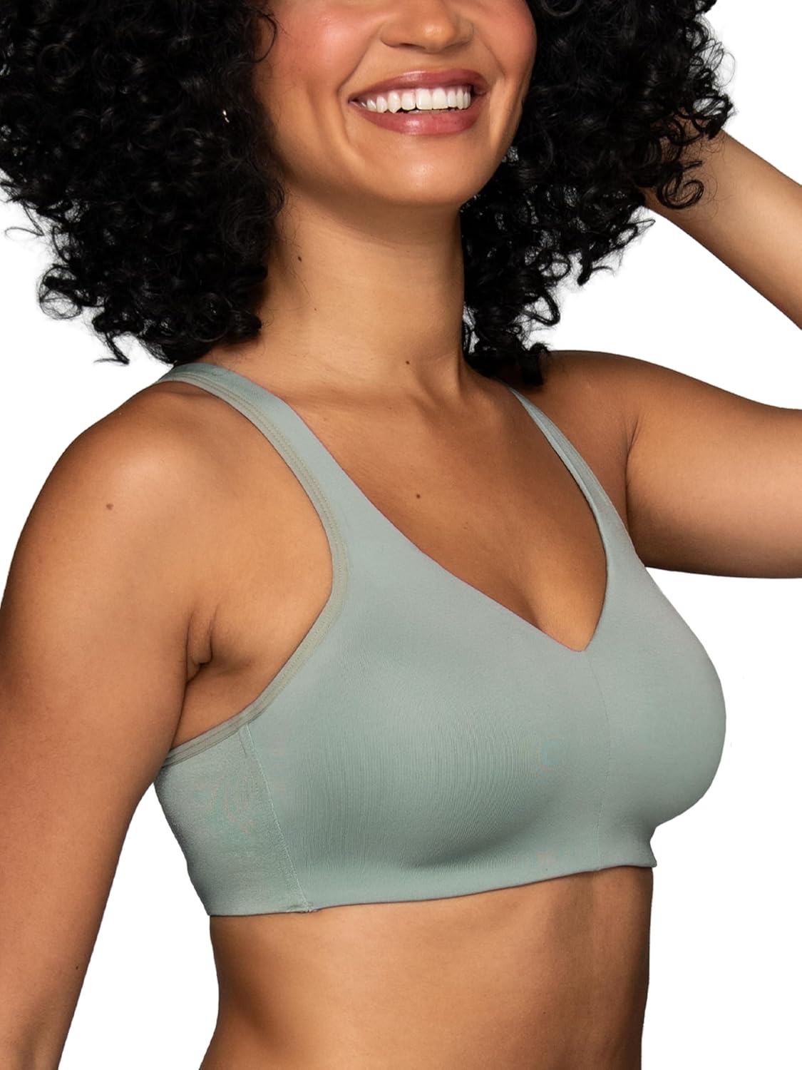 image:imageVanity Fair Womens Beauty Back Smoothing Wireless Bra Comfort and Support Simple Sizing Available S3xlMilky Jade