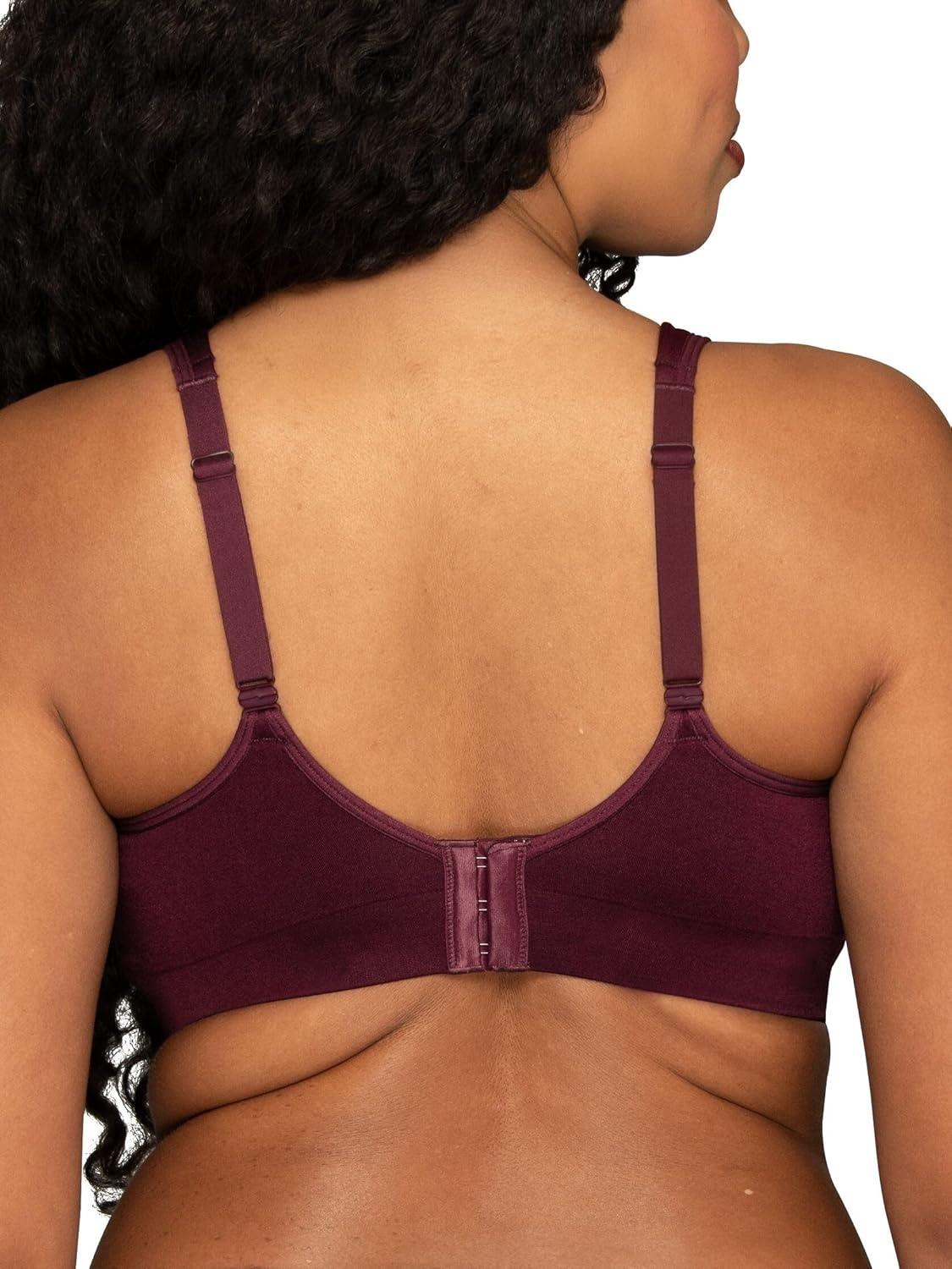 image:imageVanity Fair Womens Beauty Back Smoothing Wireless Bra Comfort and Support Simple Sizing Available S3xlSophisticated Plum