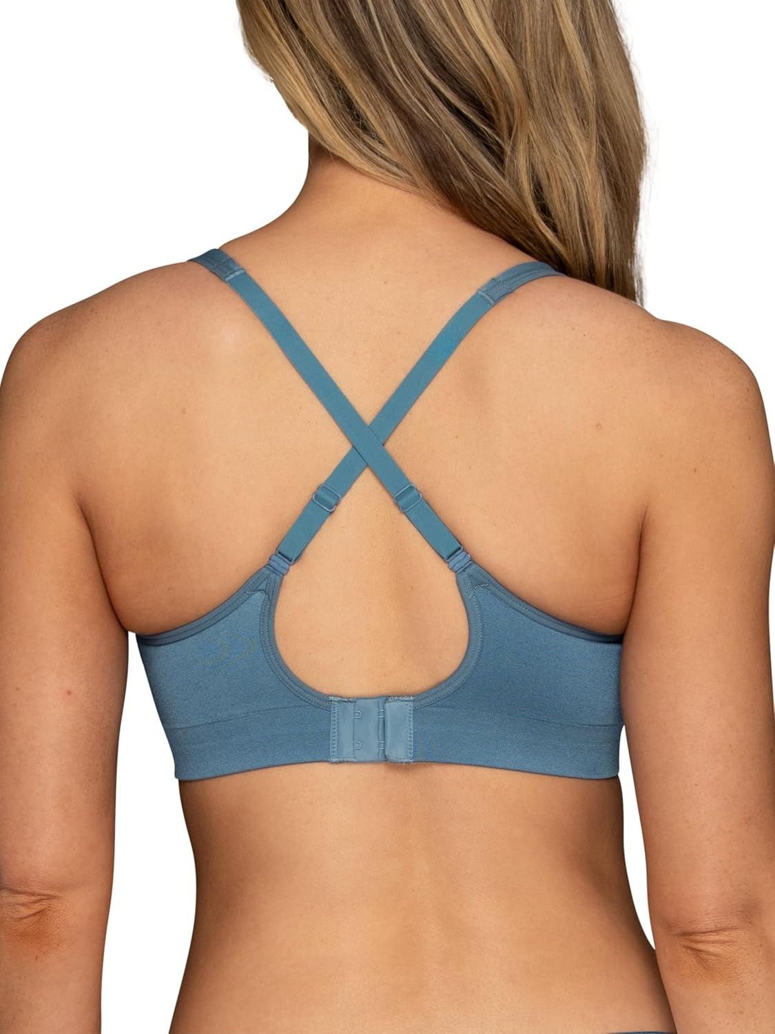 image:imageVanity Fair Womens Beauty Back Smoothing Wireless Bra Comfort and Support Simple Sizing Available S3xlUrban Blue
