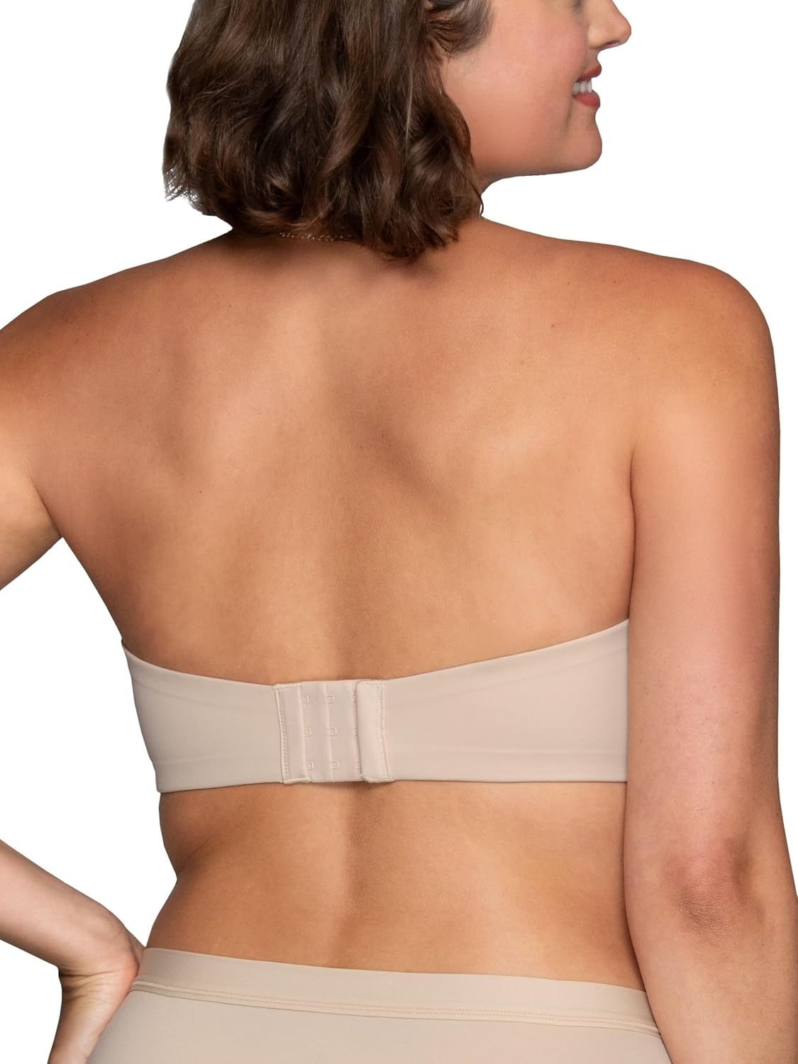 image:imageVanity Fair Womens Beyond Comfort Strapless Bra Wireless Bras Non Slip Buttery Smooth Cups Up to DdDamask Neutral