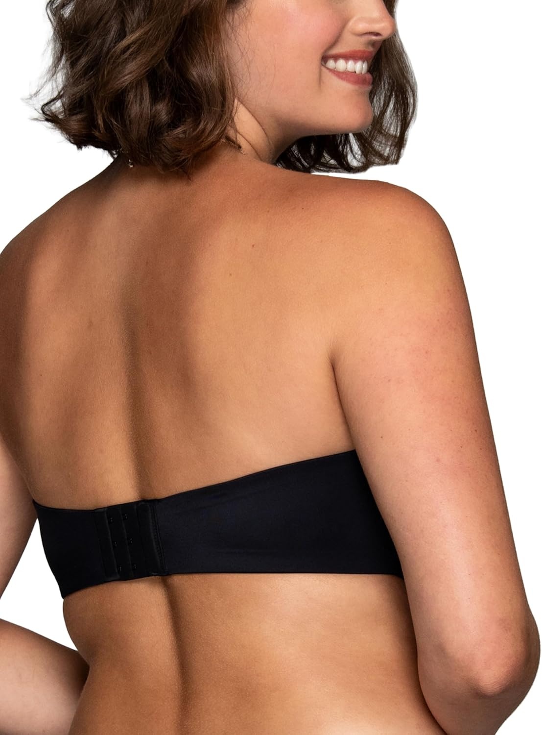 image:imageVanity Fair Womens Beyond Comfort Strapless Bra Wireless Bras Non Slip Buttery Smooth Cups Up to DdMidnight Black
