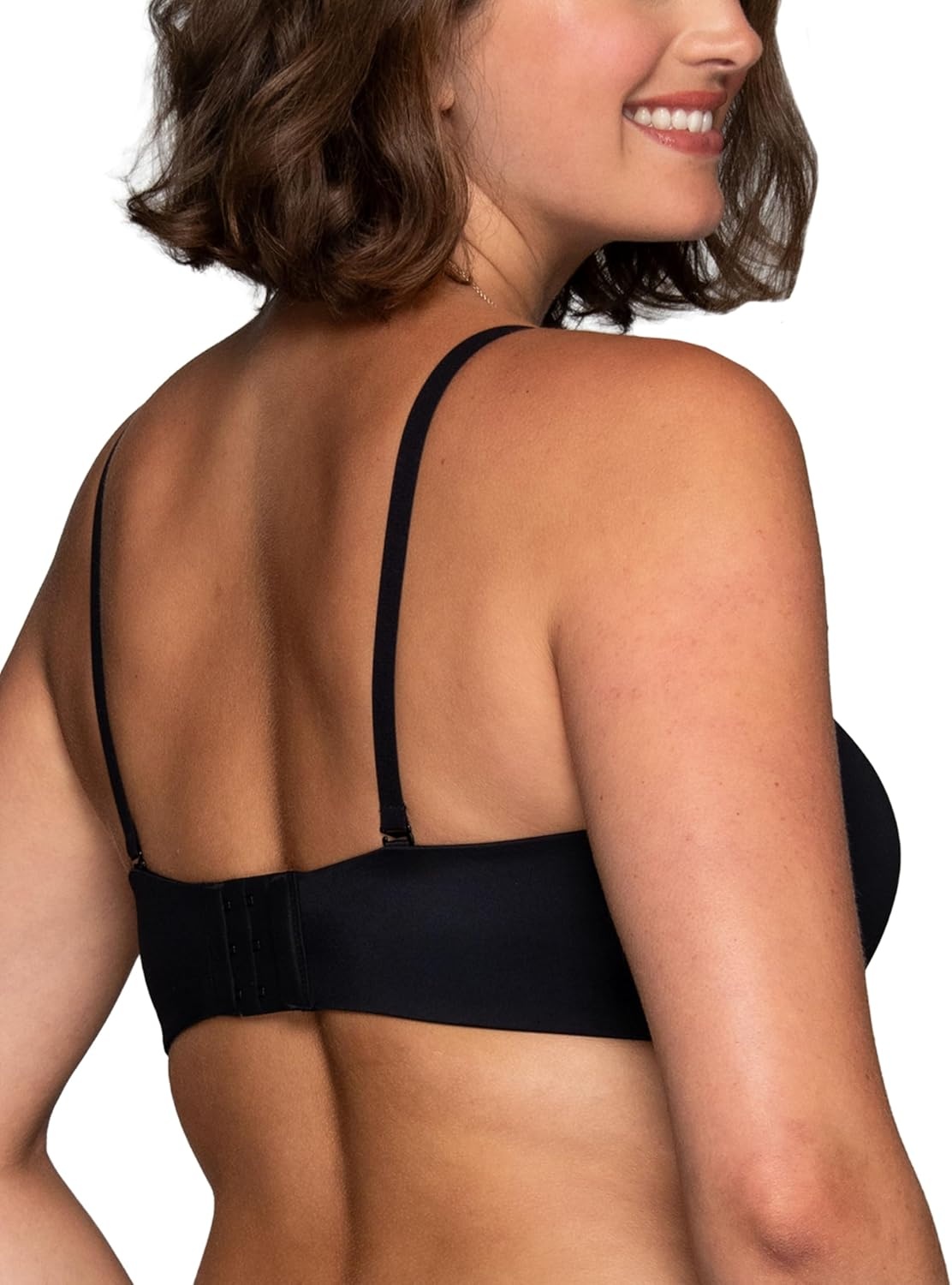 image:imageVanity Fair Womens Beyond Comfort Strapless Bra Wireless Bras Non Slip Buttery Smooth Cups Up to DdMidnight Black