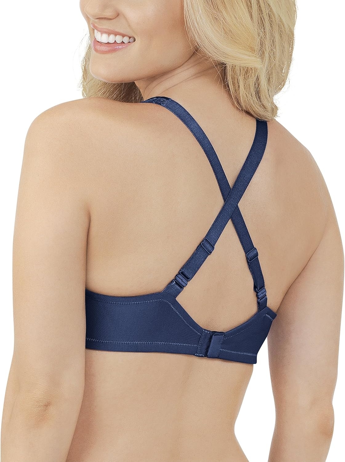 image:imageVanity Fair Womens Bra with 2Way Convertible Straps Body Caress Full Coverage Lightly Lined Cups Up to DdTimes Square Navy