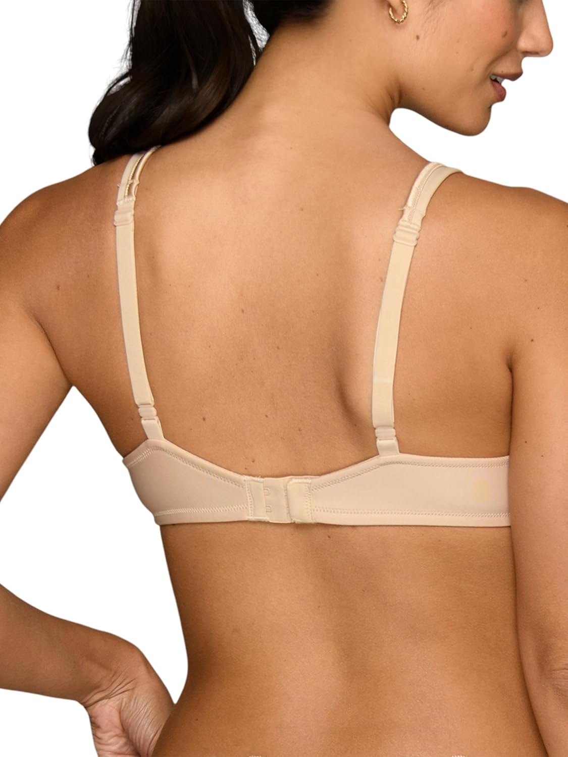 image:imageVanity Fair Womens Bra with 2Way Convertible Straps Body Caress Full Coverage Lightly Lined Cups Up to DdUnderwire 2 Pack BeigeBlack