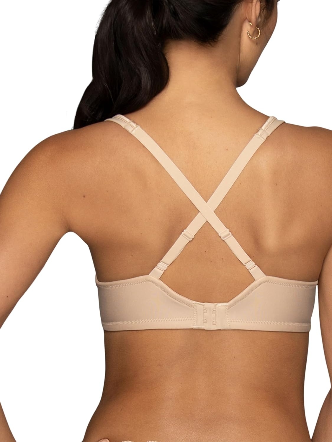 image:imageVanity Fair Womens Bra with 2Way Convertible Straps Body Caress Full Coverage Lightly Lined Cups Up to DdUnderwire Beige