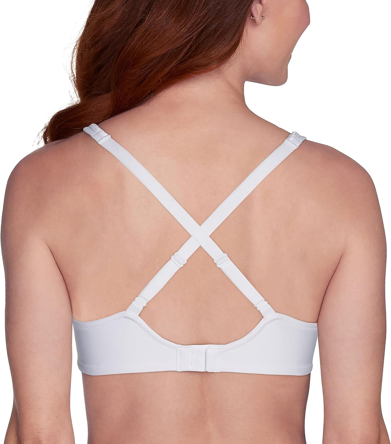 image:imageVanity Fair Womens Bra with 2Way Convertible Straps Body Caress Full Coverage Lightly Lined Cups Up to DdUnderwire White