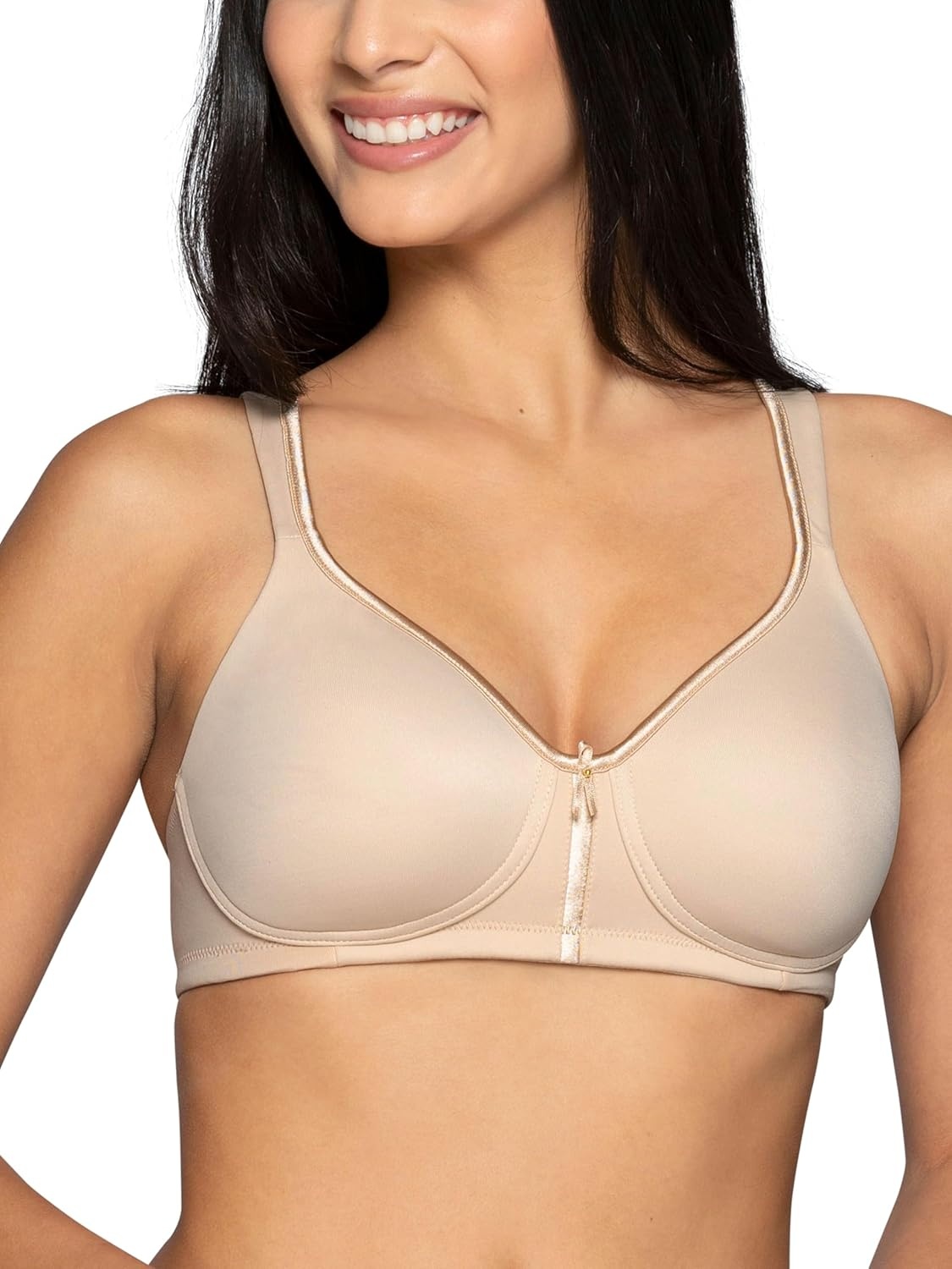 image:imageVanity Fair Womens Bra with 2Way Convertible Straps Body Caress Full Coverage Lightly Lined Cups Up to DdWirefree 2 Pack IvoryBeige