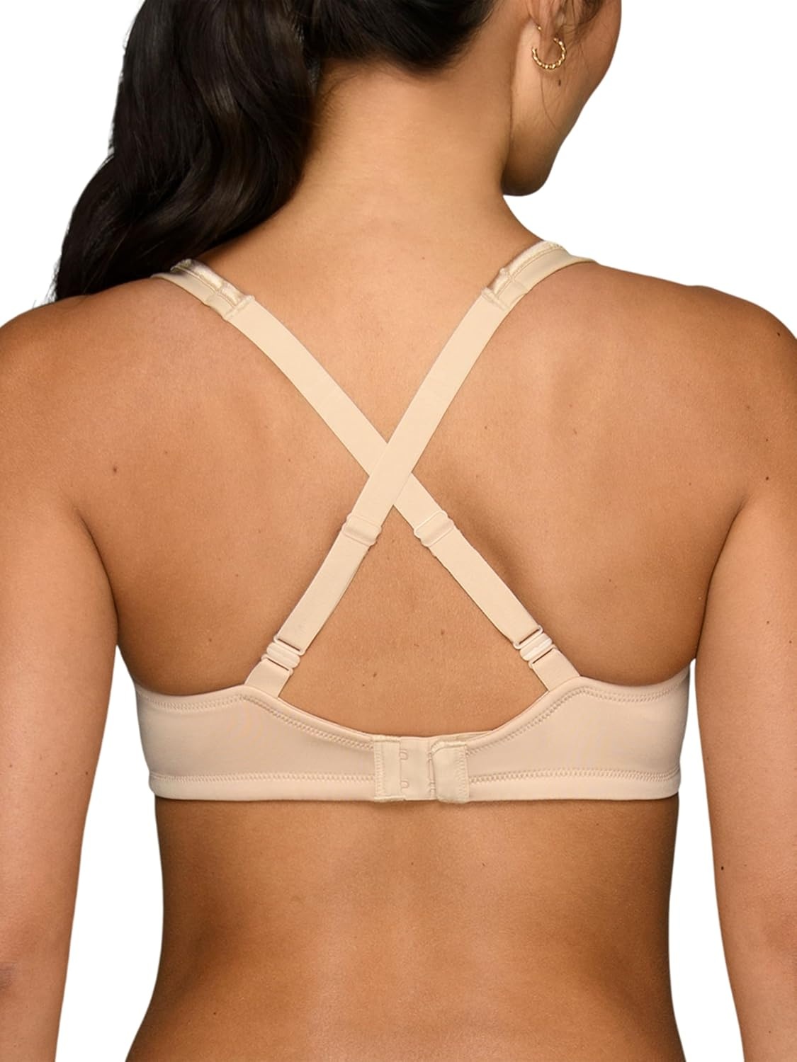image:imageVanity Fair Womens Bra with 2Way Convertible Straps Body Caress Full Coverage Lightly Lined Cups Up to DdWirefree Beige