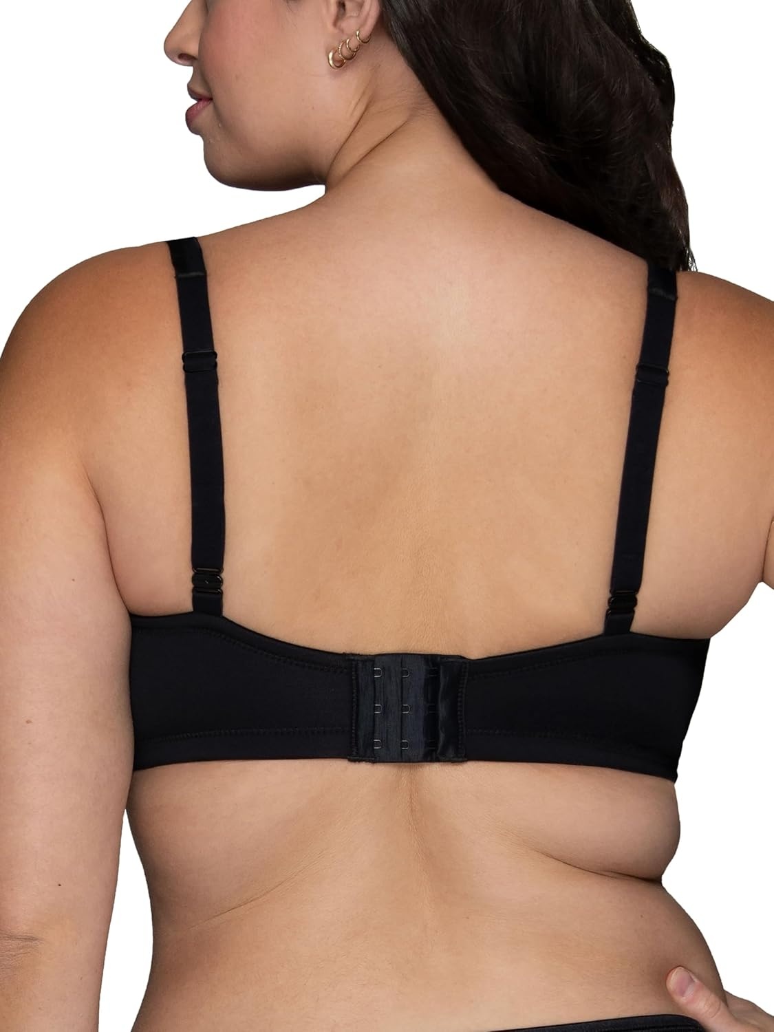 image:imageVanity Fair Womens Bra with 2Way Convertible Straps Body Caress Full Coverage Lightly Lined Cups Up to DdWirefree Black