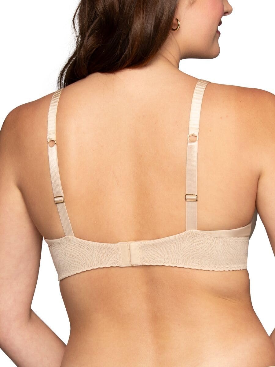 image:imageVanity Fair Womens Effortless Underwire Bra Buttery Soft Fabric amp Lightweight Memory Foam Cups up to DDDamask Neutral Lace