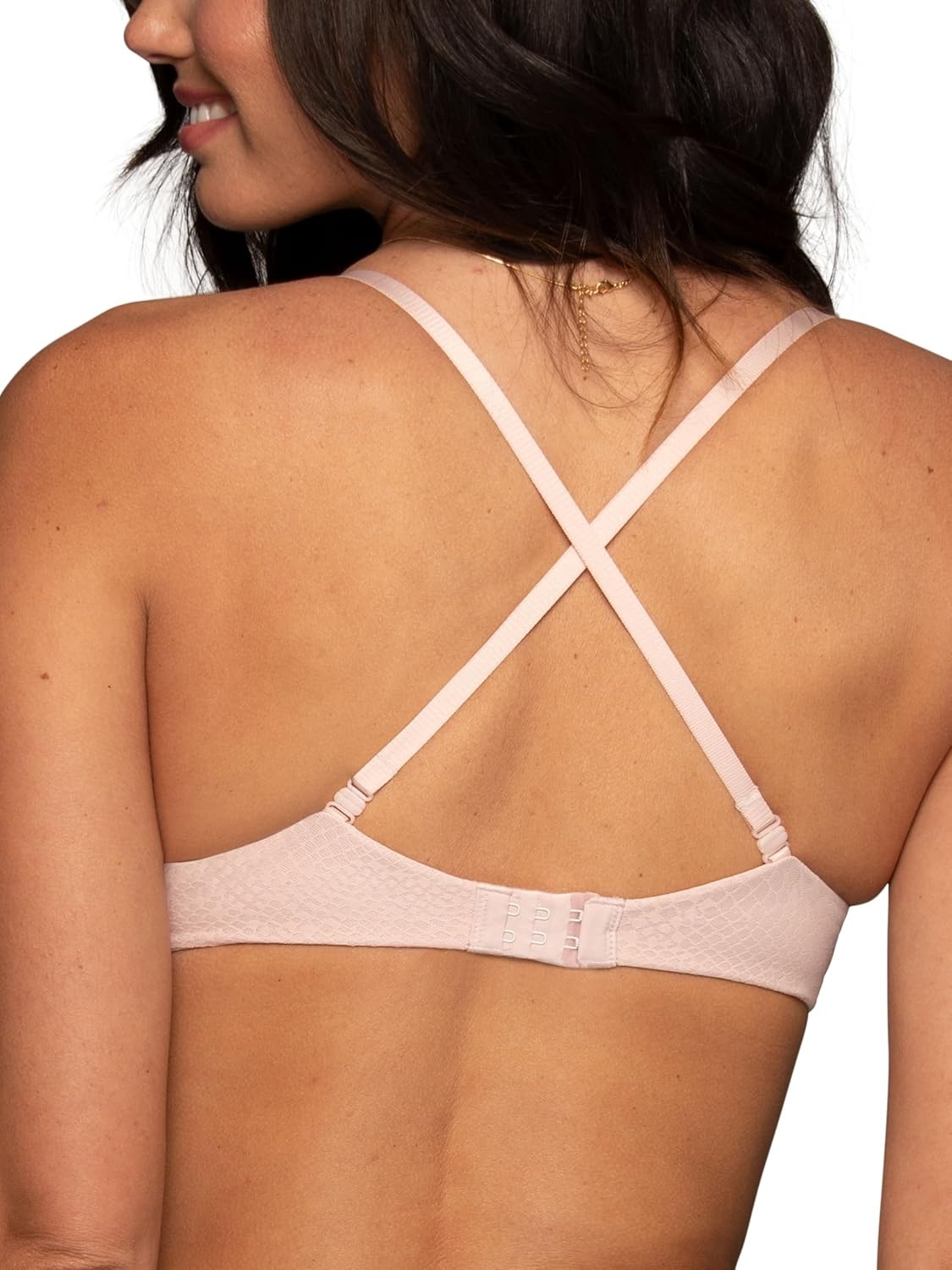 image:imageVanity Fair Womens Ego Boost Push Up Bra Adds Up to One Full Cup Size Underwire Push Up Bras for WomenBare Pink Pattern