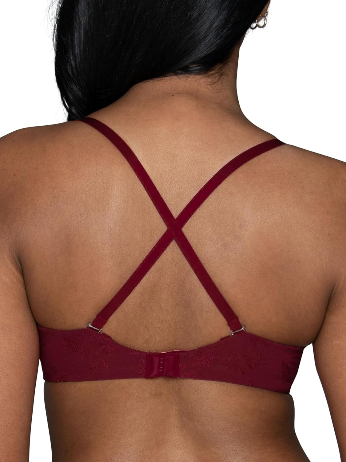image:imageVanity Fair Womens Ego Boost Push Up Bra Adds Up to One Full Cup Size Underwire Push Up Bras for WomenDesigner Red
