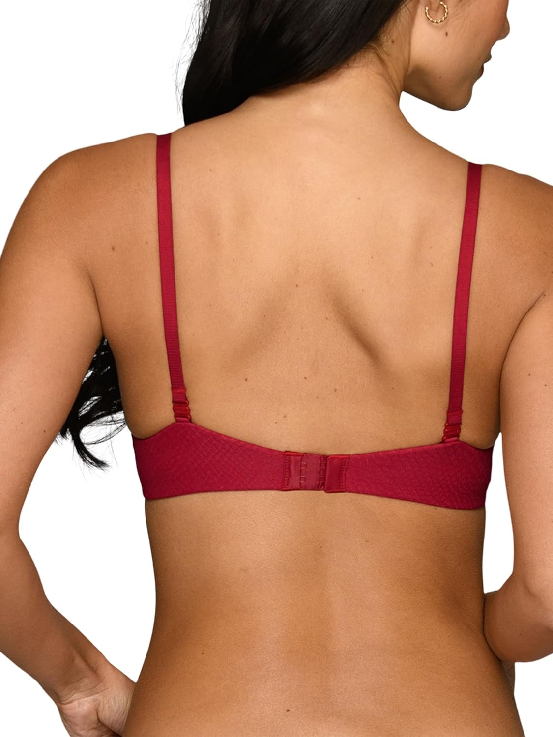 image:imageVanity Fair Womens Ego Boost Push Up Bra Adds Up to One Full Cup Size Underwire Push Up Bras for WomenHolly Red Print