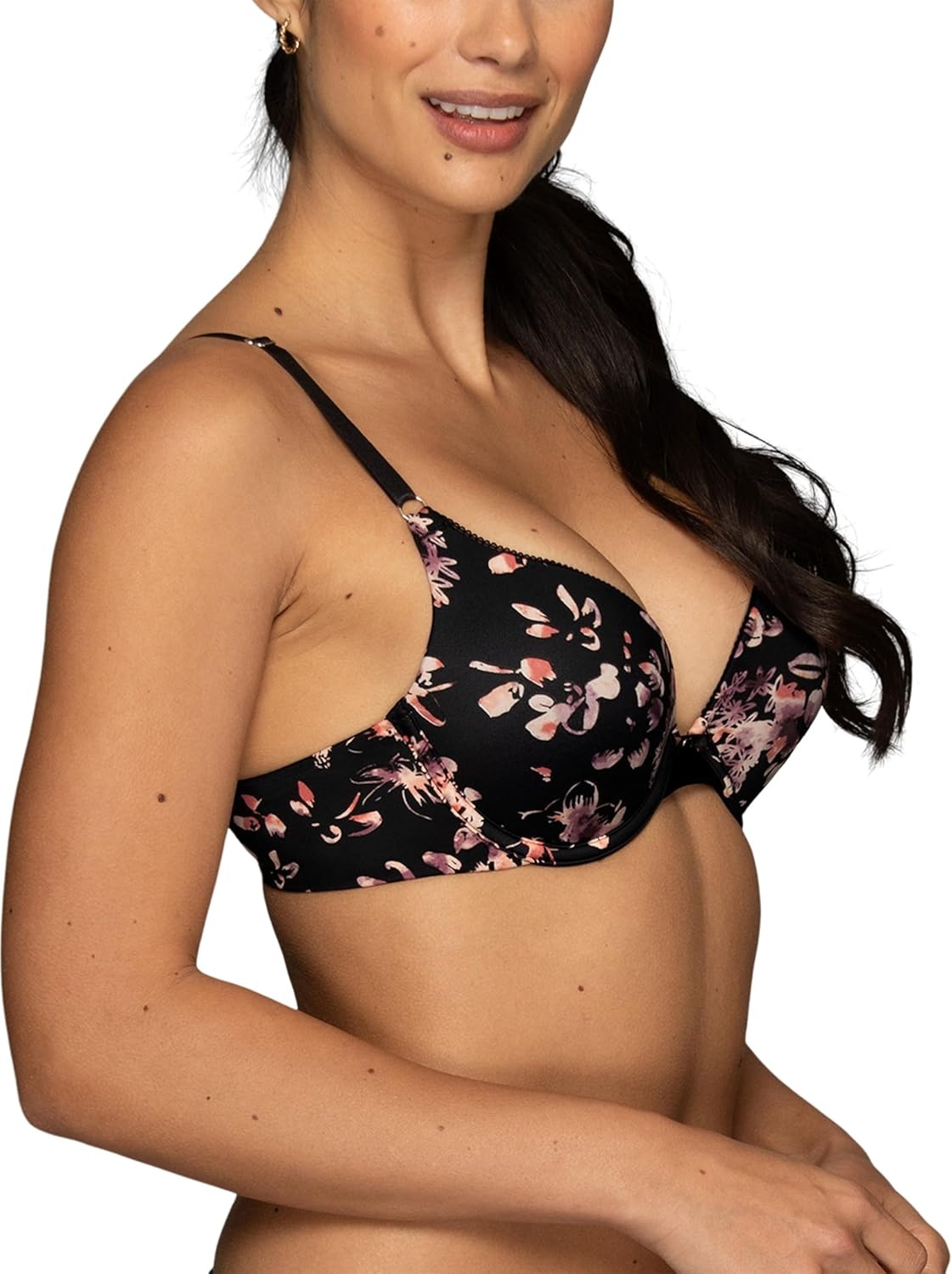 image:imageVanity Fair Womens Ego Boost Push Up Bra Adds Up to One Full Cup Size Underwire Push Up Bras for WomenLunar Garden Print
