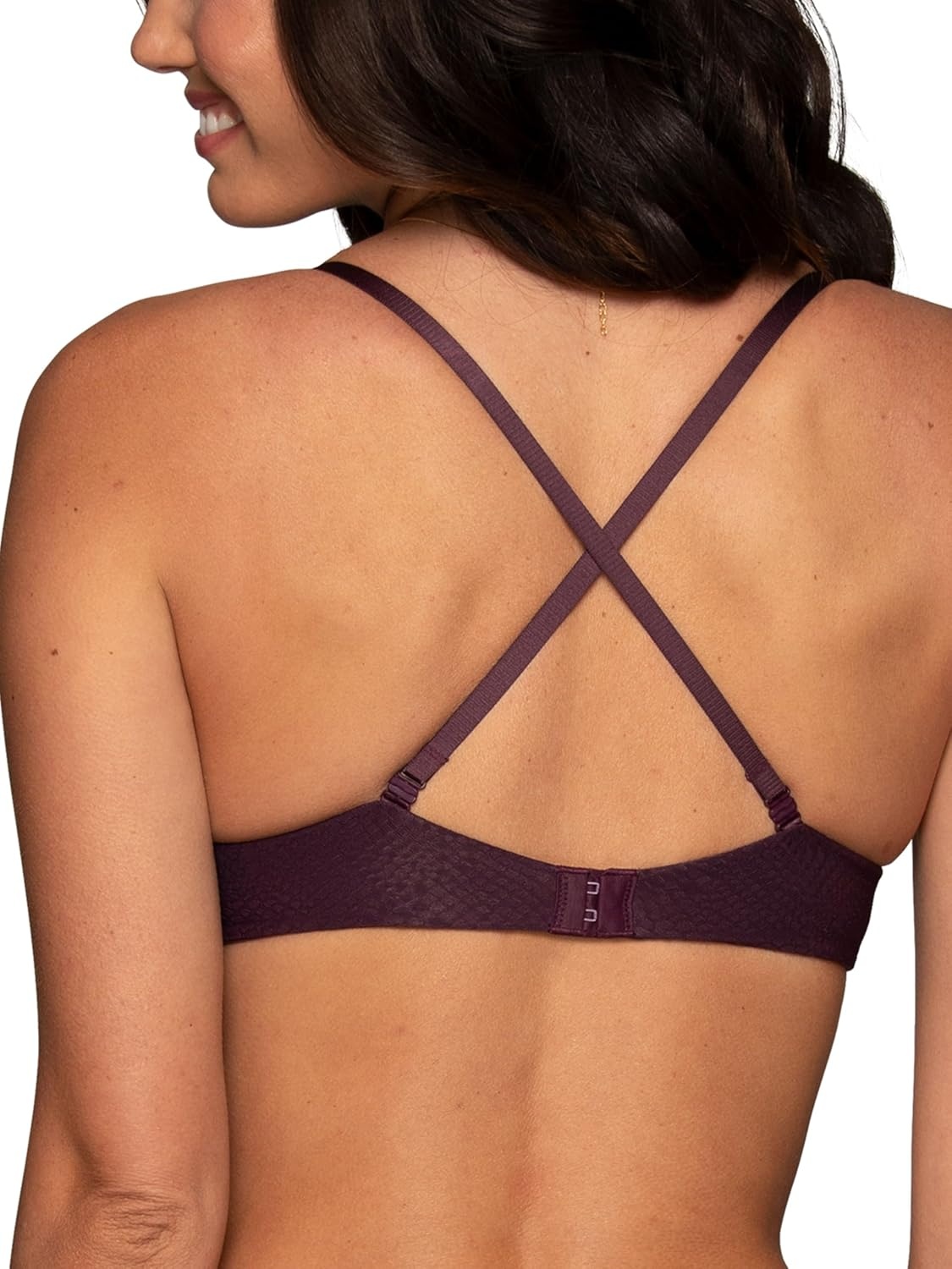 image:imageVanity Fair Womens Ego Boost Push Up Bra Adds Up to One Full Cup Size Underwire Push Up Bras for WomenMidnight Plum Pattern