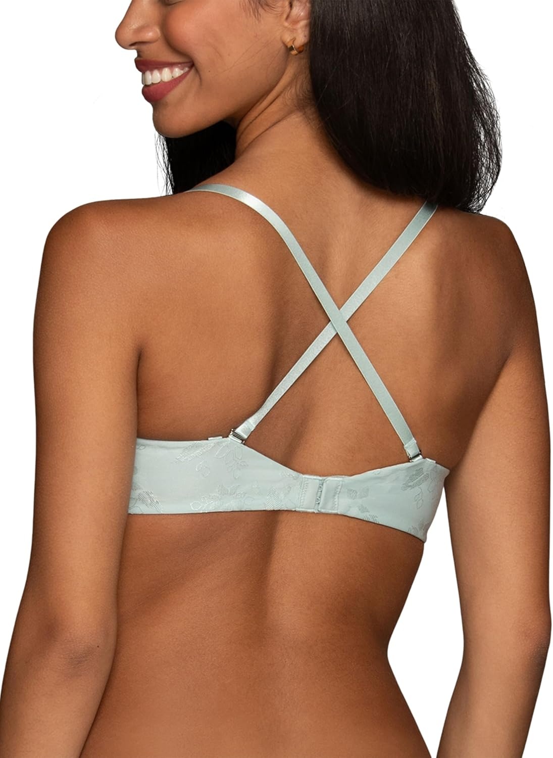 image:imageVanity Fair Womens Ego Boost Push Up Bra Adds Up to One Full Cup Size Underwire Push Up Bras for WomenSpring Opal Jacquard