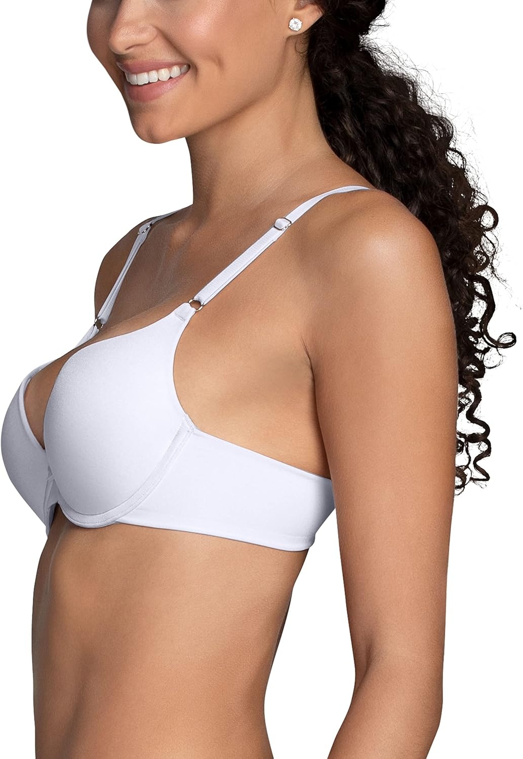 image:imageVanity Fair Womens Ego Boost Push Up Bra Adds Up to One Full Cup Size Underwire Push Up Bras for WomenWhite