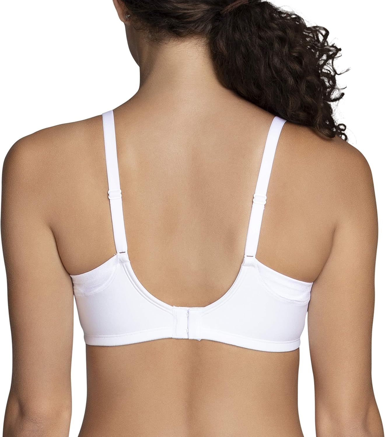 image:imageVanity Fair Womens Full Coverage Beauty Back Smoothing Bra 4Way Stretch Fabric Lightly Lined Cups up to DDFull Coverage Wirefree Star White
