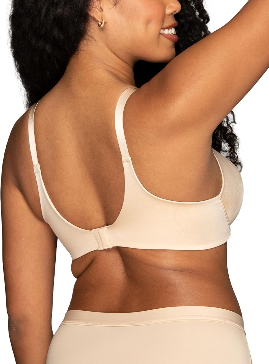 image:imageVanity Fair Womens Full Coverage Beauty Back Smoothing Bra 4Way Stretch Fabric Lightly Lined Cups up to DDUnderwire Beige