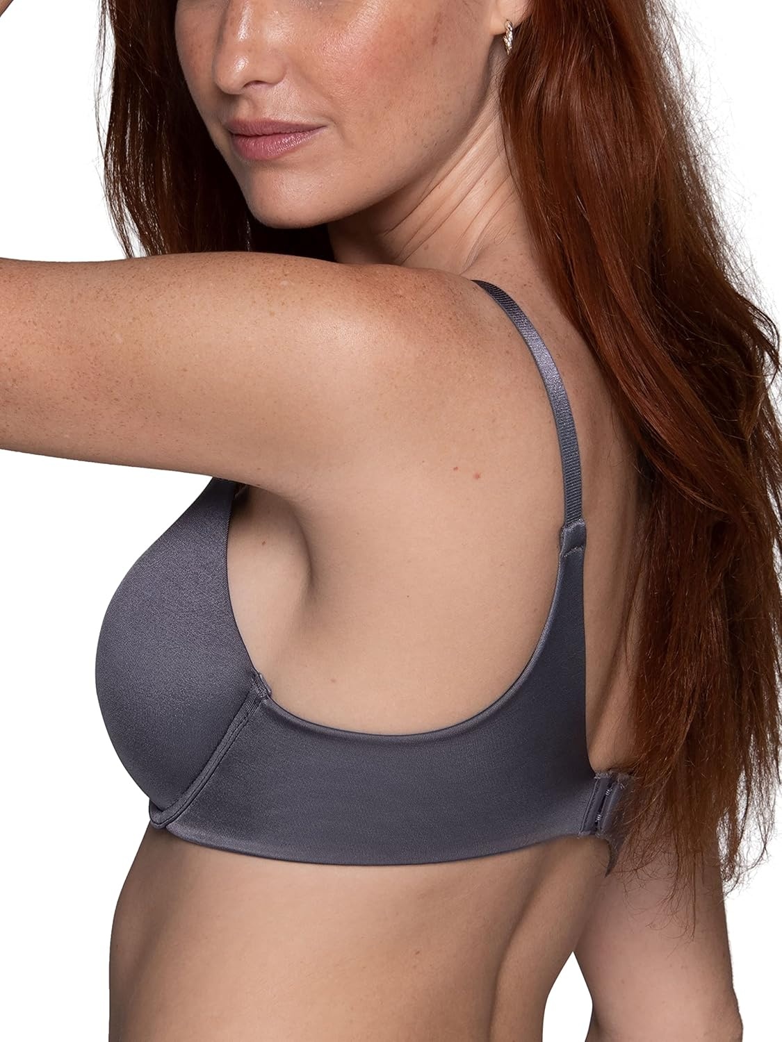 image:imageVanity Fair Womens Full Coverage Beauty Back Smoothing Bra 4Way Stretch Fabric Lightly Lined Cups up to DDUnderwire Steele