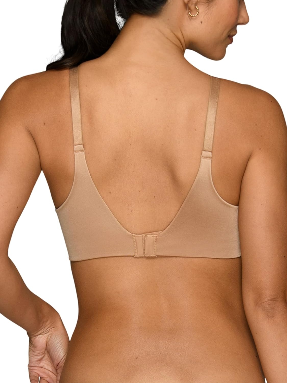 image:imageVanity Fair Womens Full Coverage Beauty Back Smoothing Bra 4Way Stretch Fabric Lightly Lined Cups up to DDUnderwire Totally Tan