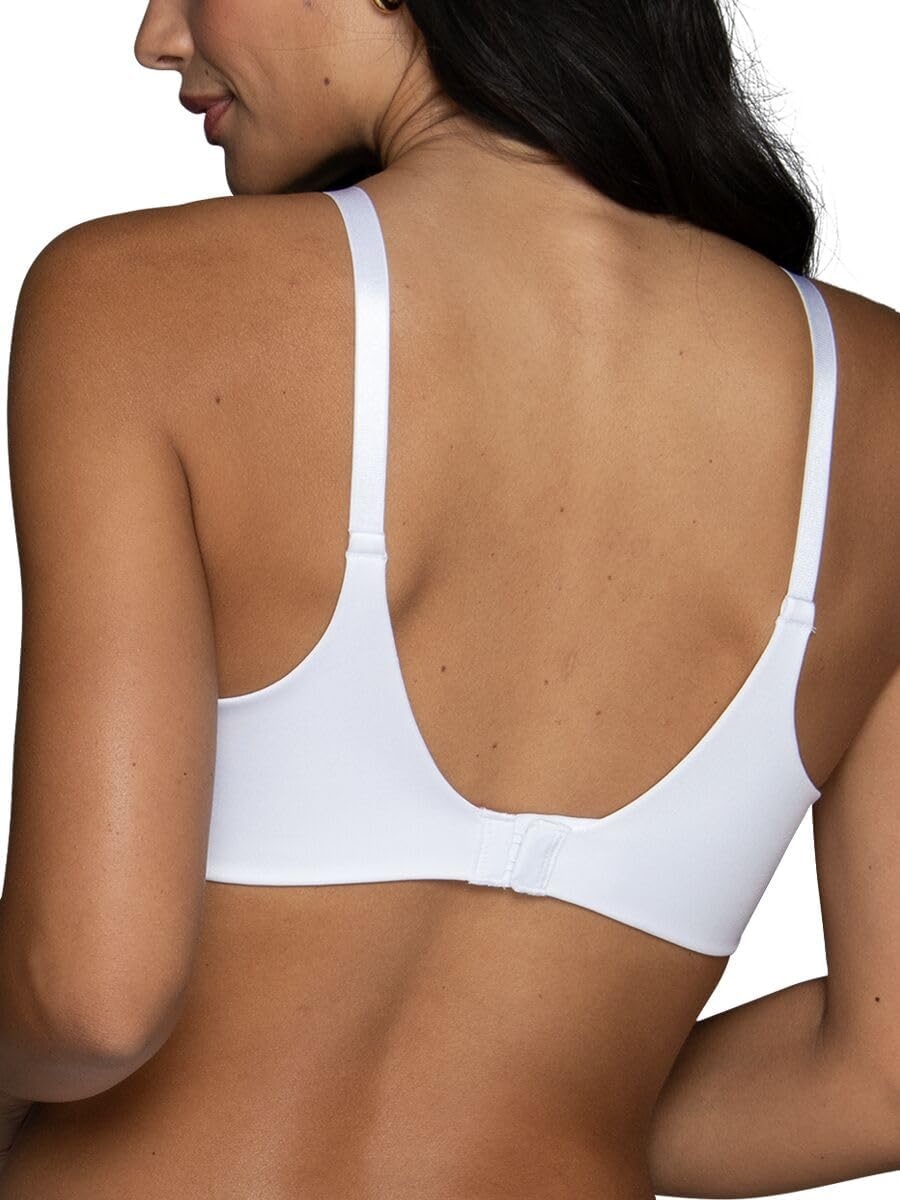 image:imageVanity Fair Womens Full Coverage Beauty Back Smoothing Bra 4Way Stretch Fabric Lightly Lined Cups up to DDUnderwire White