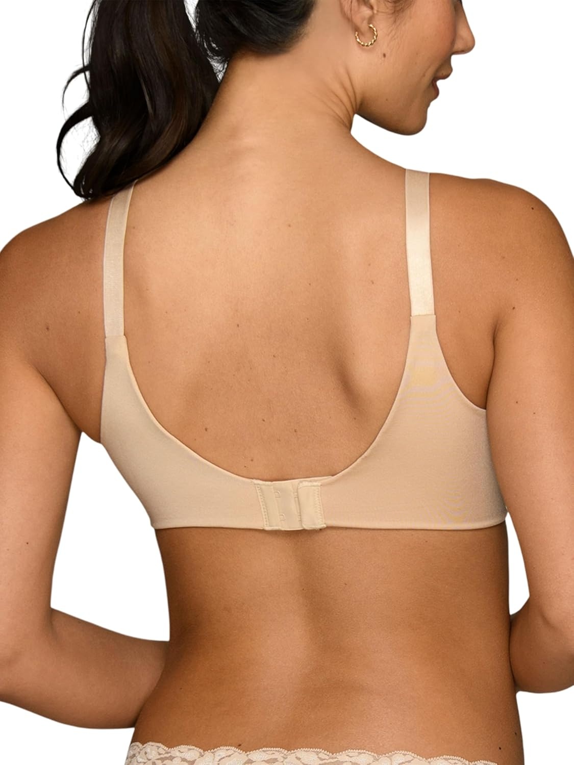 image:imageVanity Fair Womens Full Coverage Beauty Back Smoothing Bra 4Way Stretch Fabric Lightly Lined Cups up to DDWireless Beige