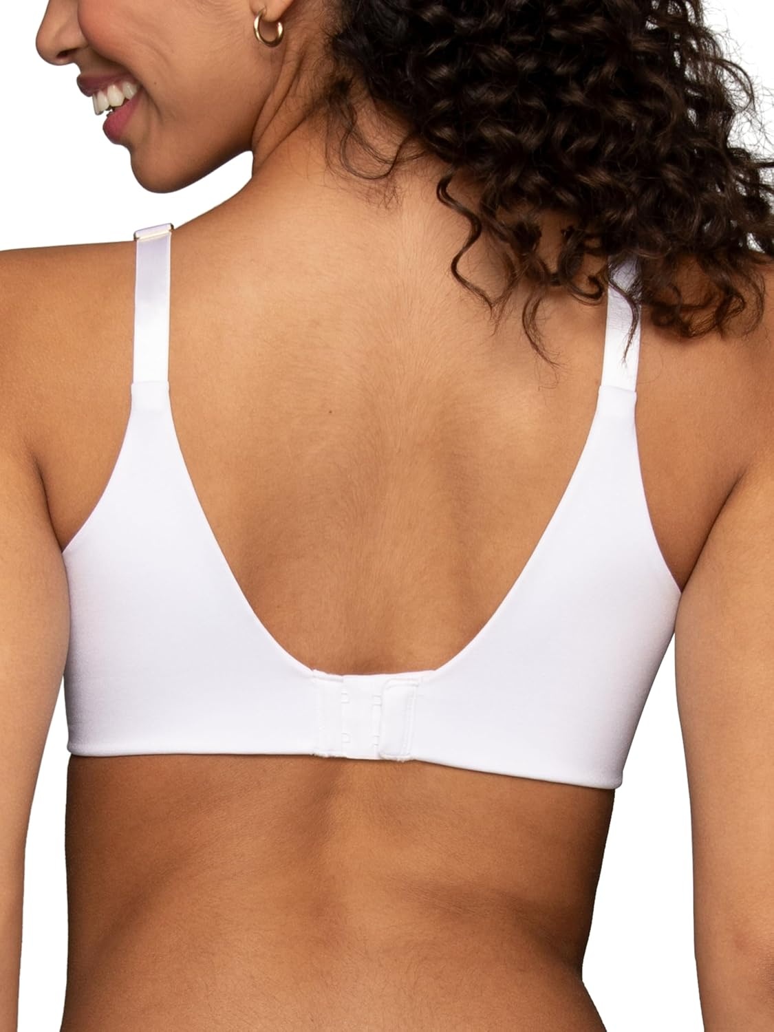 image:imageVanity Fair Womens Full Coverage Beauty Back Smoothing Bra 4Way Stretch Fabric Lightly Lined Cups up to DDWireless White