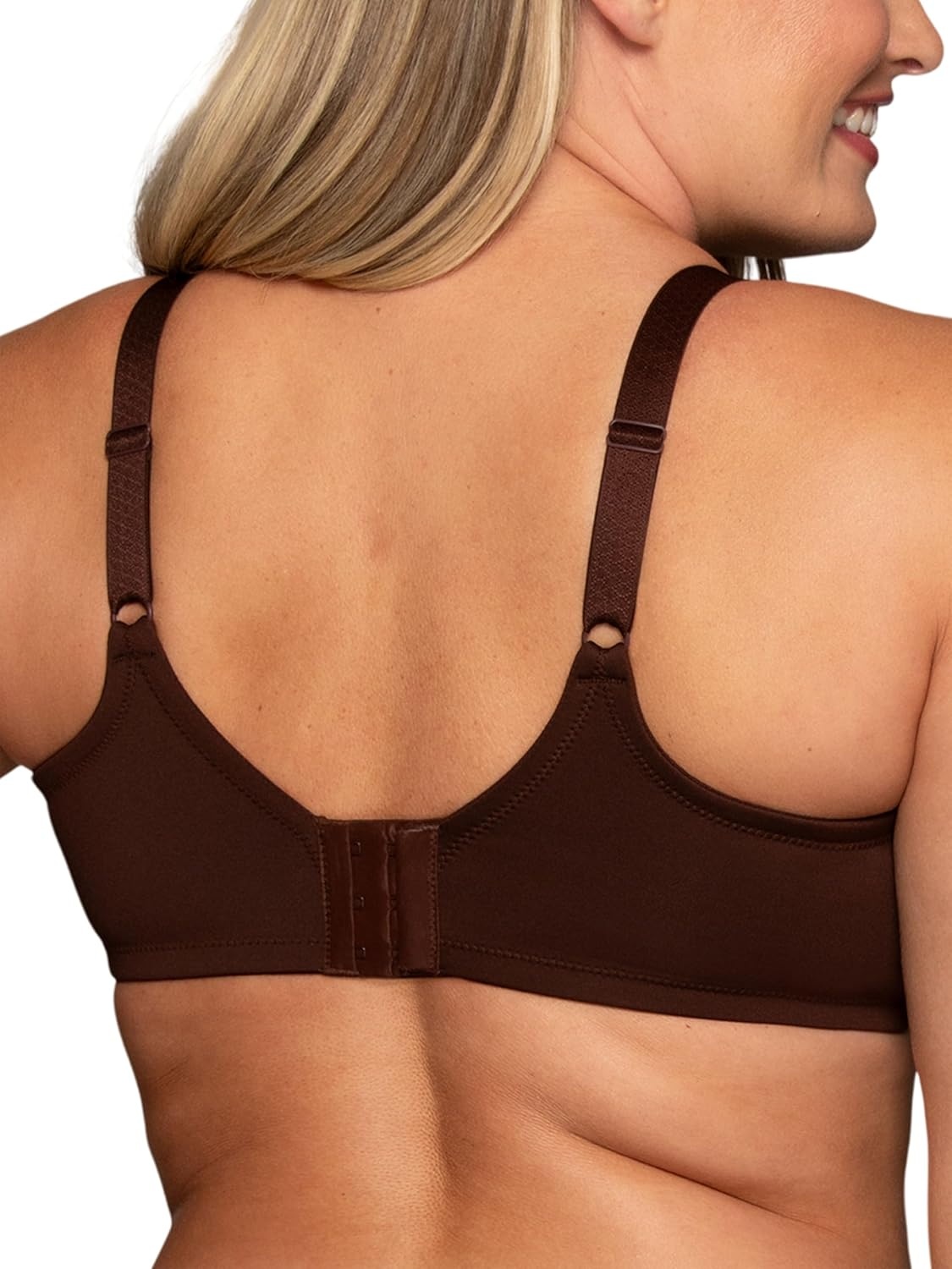 image:imageVanity Fair Womens Full Figure Beauty Back Smoothing Bra 4 Way Stretch Fabric Lightly Lined Cups up to HUnderwire Cappuccino