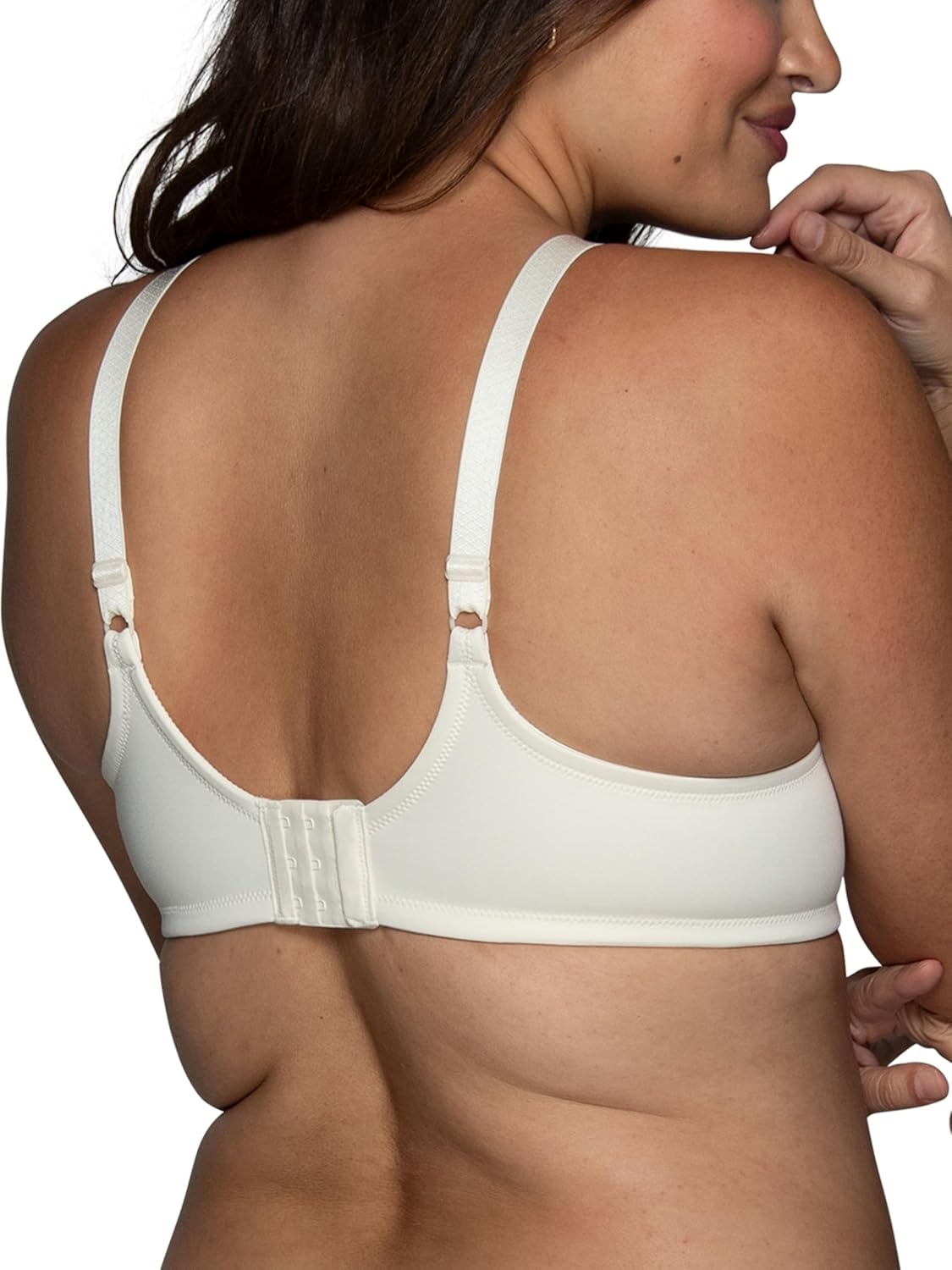 image:imageVanity Fair Womens Full Figure Beauty Back Smoothing Bra 4 Way Stretch Fabric Lightly Lined Cups up to HUnderwire Ivory