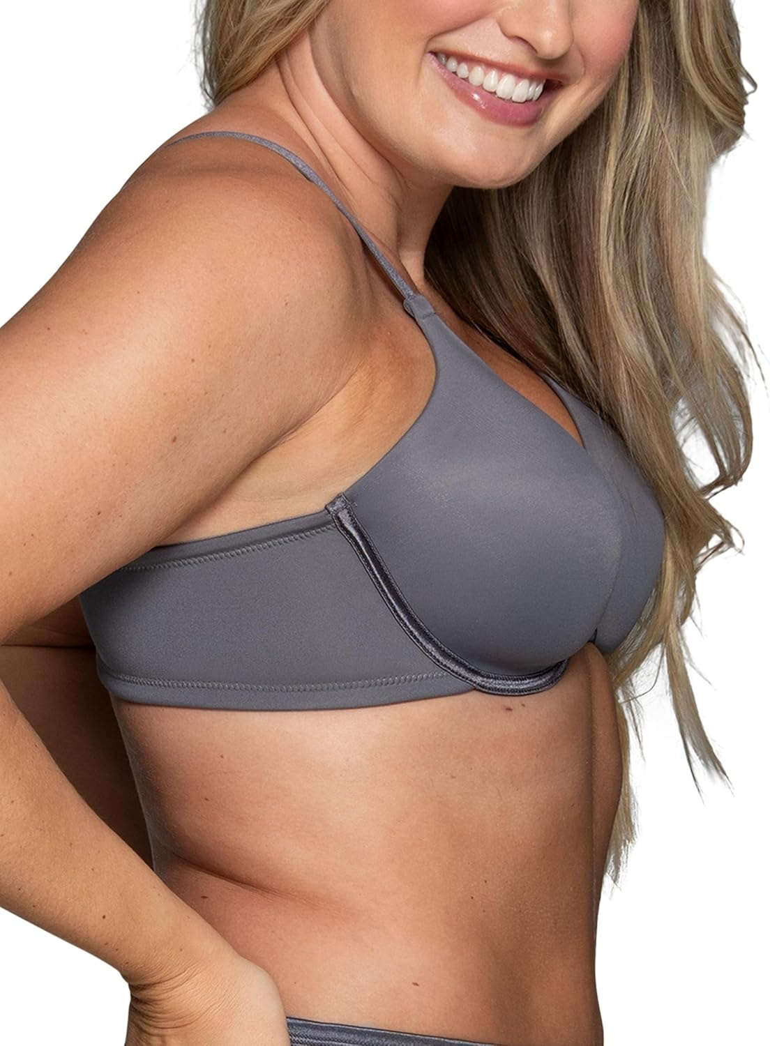 image:imageVanity Fair Womens Full Figure Beauty Back Smoothing Bra 4 Way Stretch Fabric Lightly Lined Cups up to HUnderwire Steele
