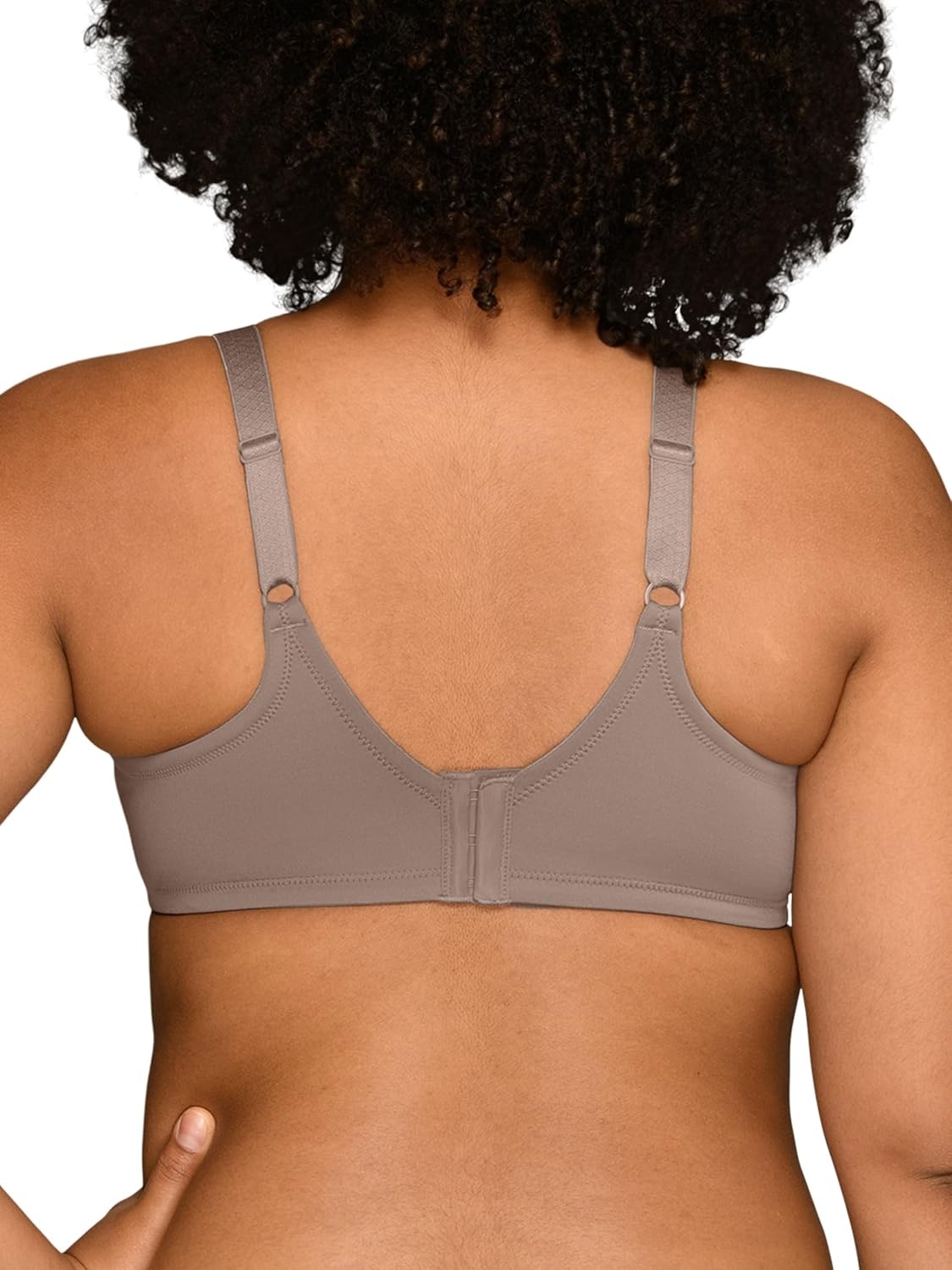 image:imageVanity Fair Womens Full Figure Beauty Back Smoothing Bra 4 Way Stretch Fabric Lightly Lined Cups up to HUnderwire Walnut