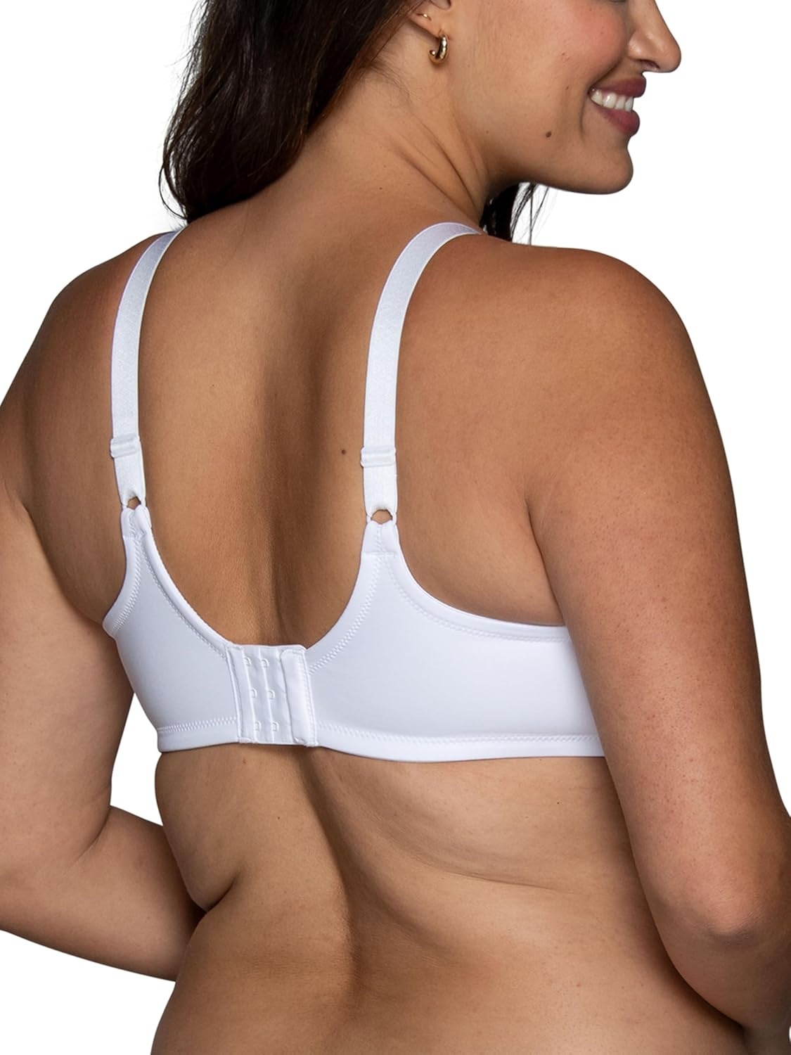 image:imageVanity Fair Womens Full Figure Beauty Back Smoothing Bra 4 Way Stretch Fabric Lightly Lined Cups up to HUnderwire White