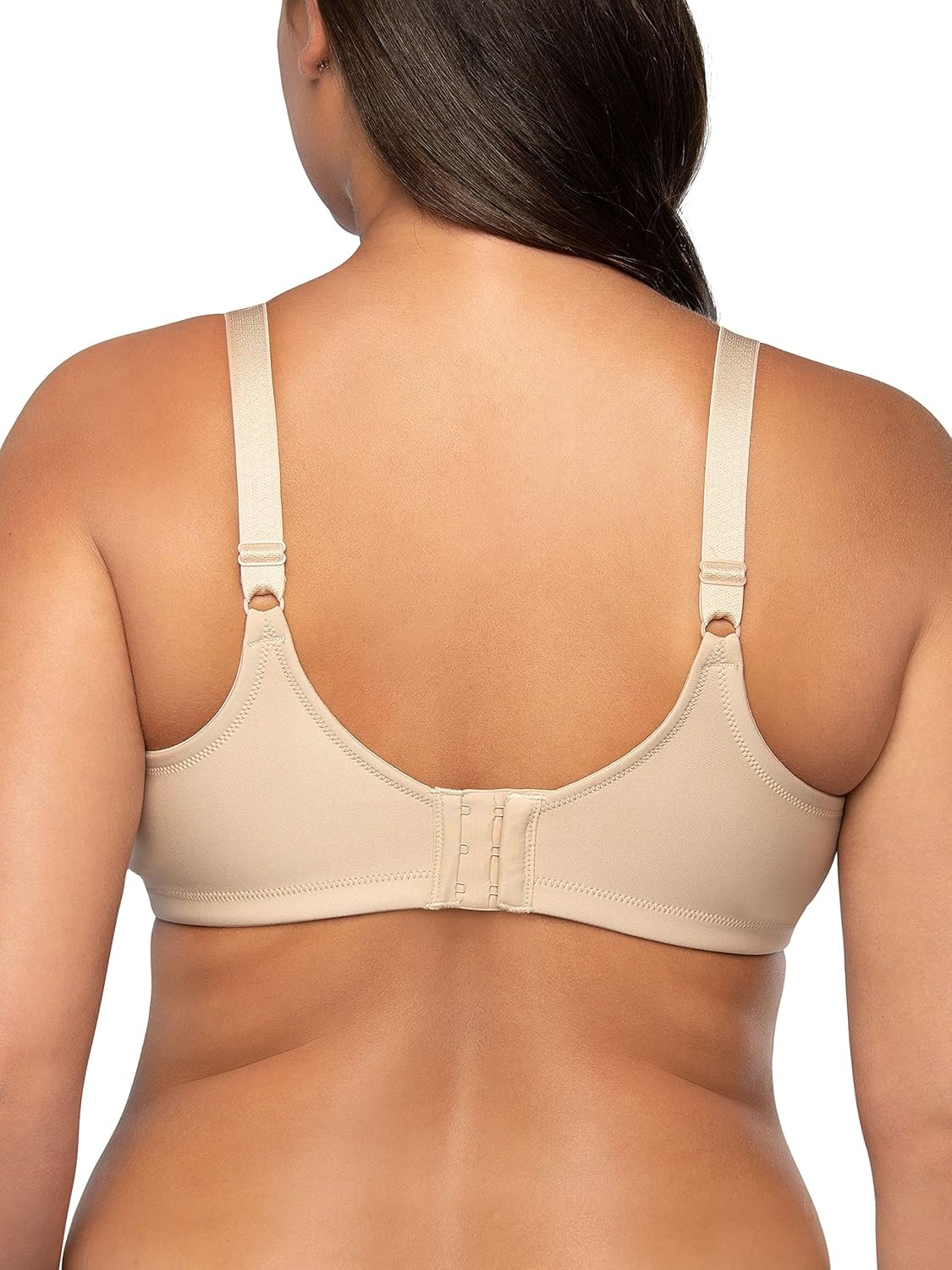 image:imageVanity Fair Womens Full Figure Beauty Back Smoothing Bra 4 Way Stretch Fabric Lightly Lined Cups up to HWirefree Beige