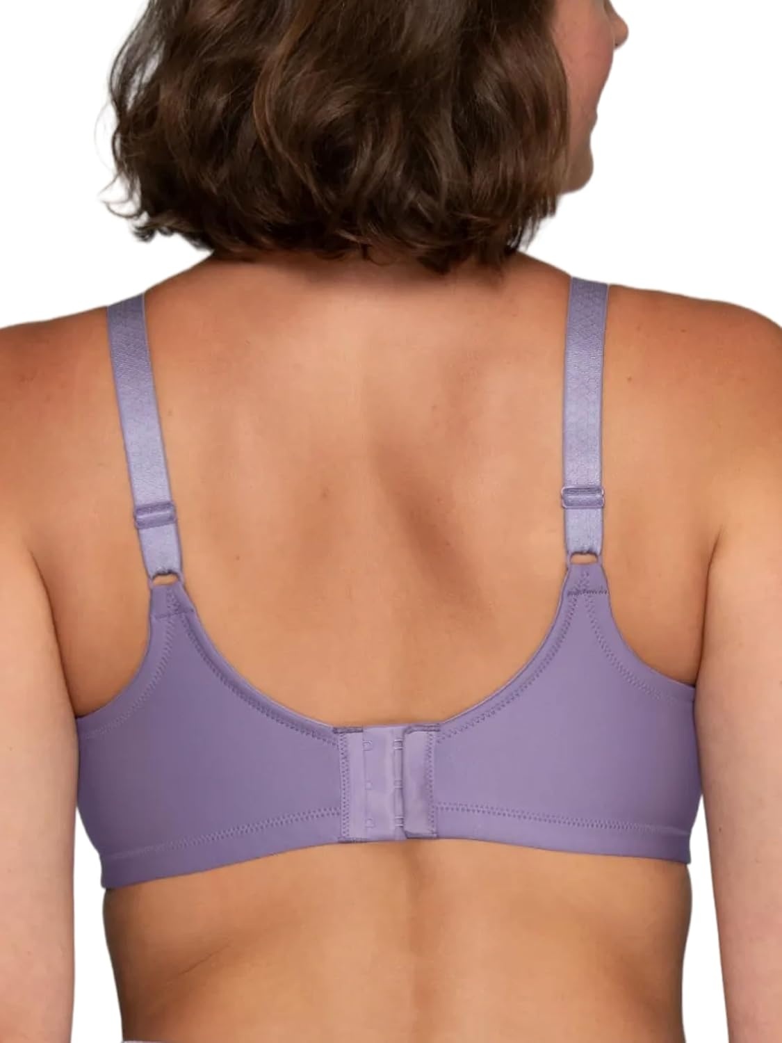 image:imageVanity Fair Womens Full Figure Beauty Back Smoothing Bra 4 Way Stretch Fabric Lightly Lined Cups up to HWirefree Blueberry Moss